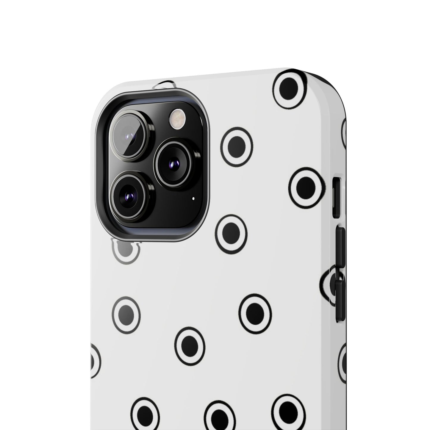 CD Dots White / Black Phone Case