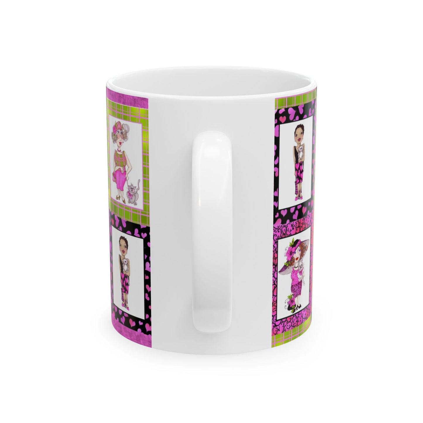Cat Ladies Cerise Cup
