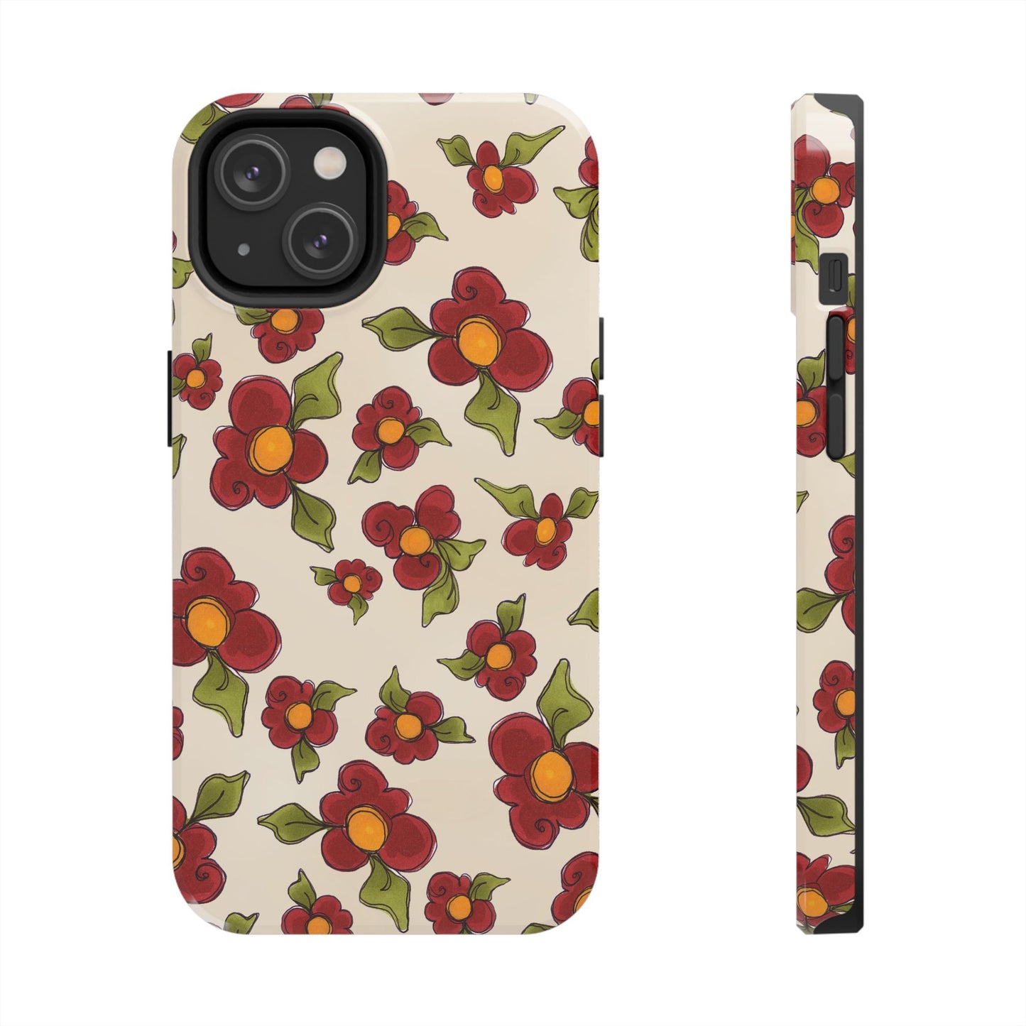 Chili Pepper Daisies Phone Case