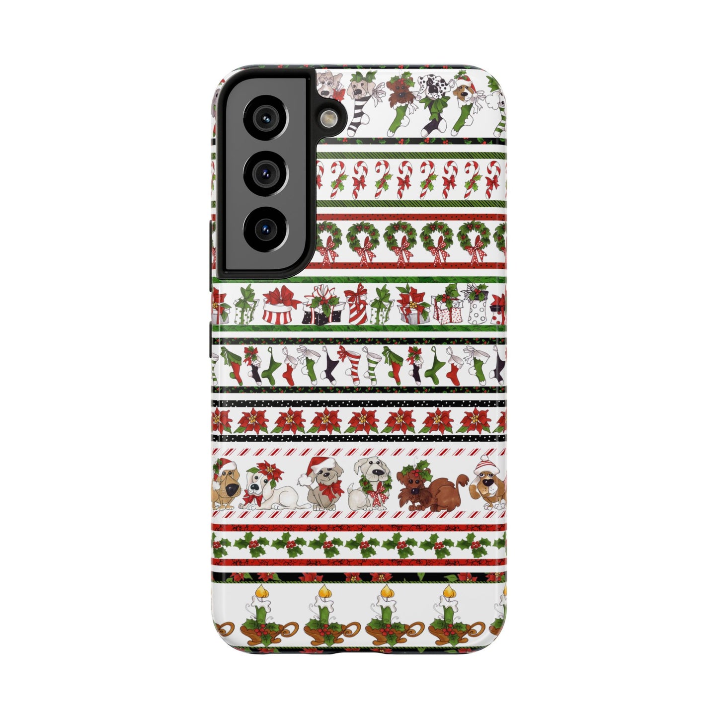 Holiday Borders White Phone Case
