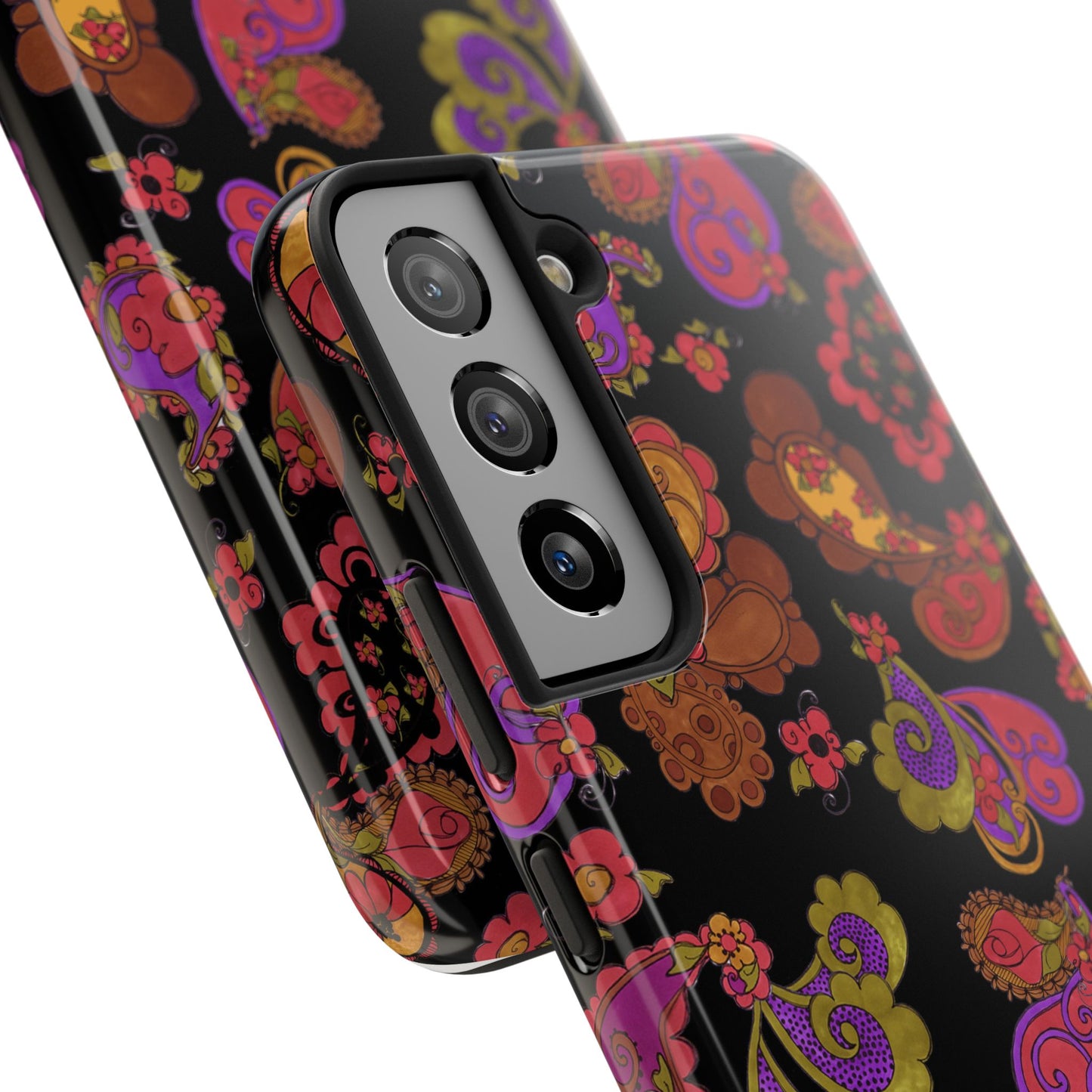 Posie Paisley Black Phone Case