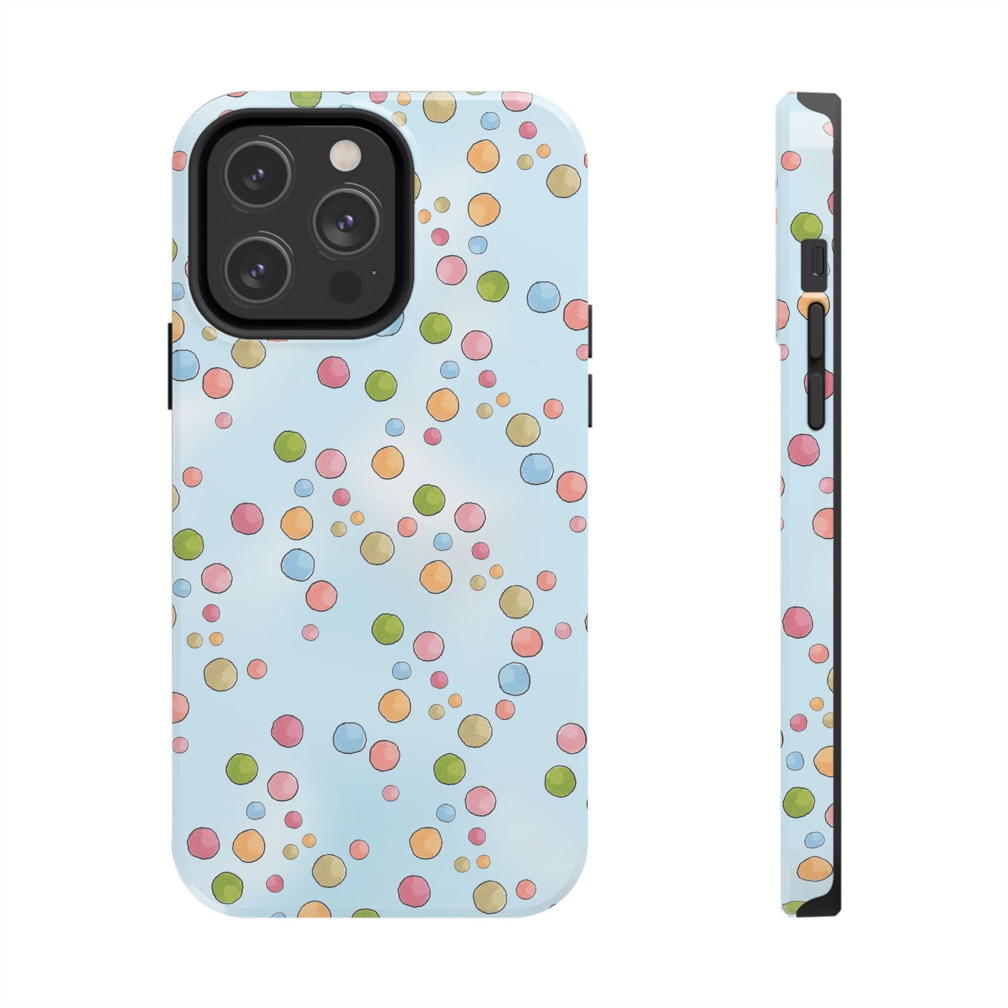Clown Dots Blue Sky Phone Case