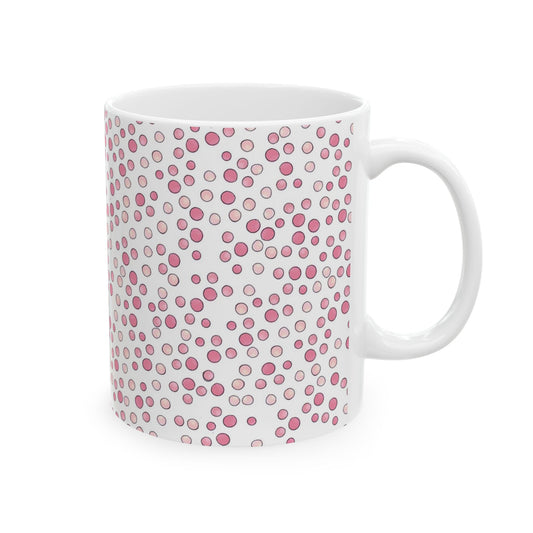Water Spots White / Pink Cup