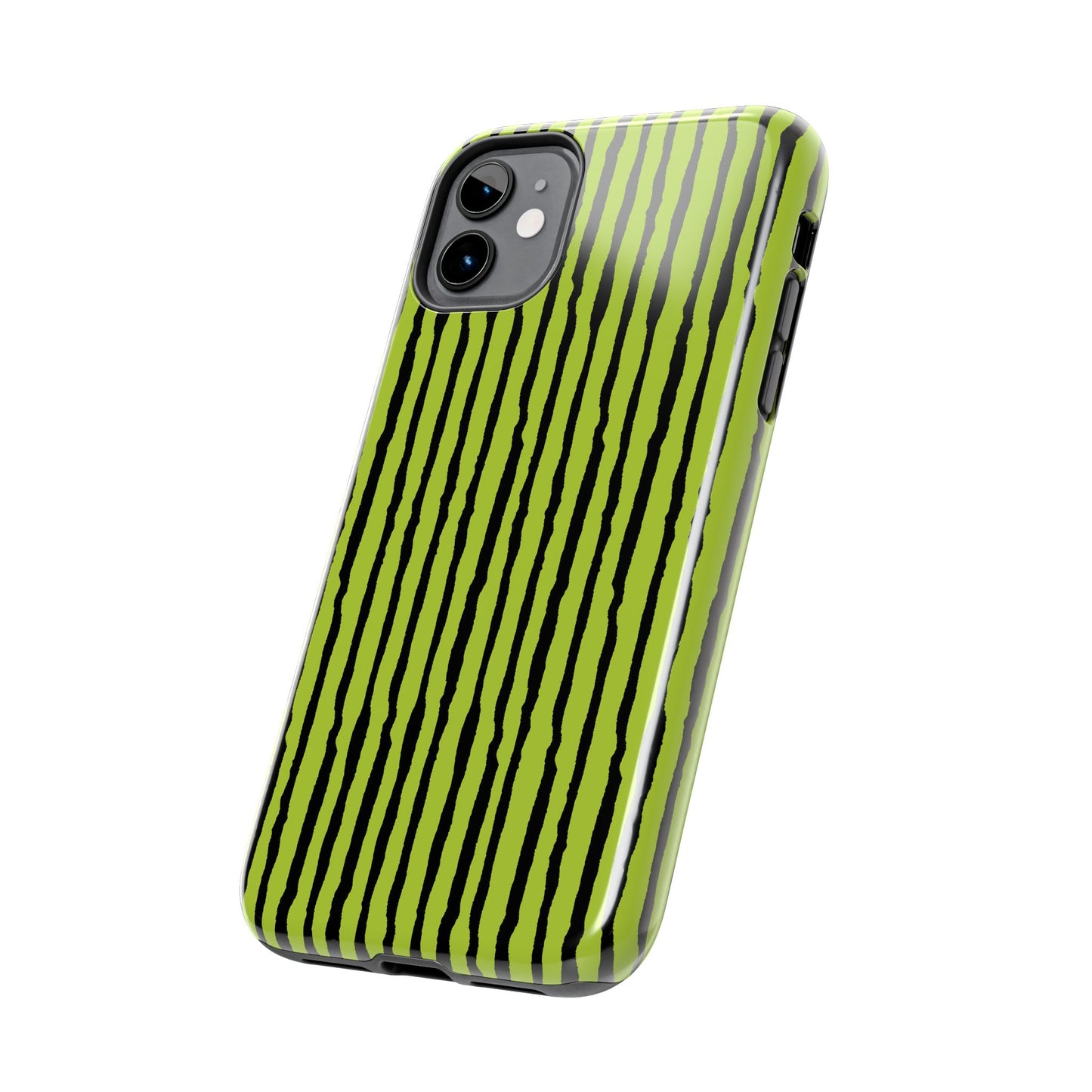 Sorta Stripe Green / Black Phone Case