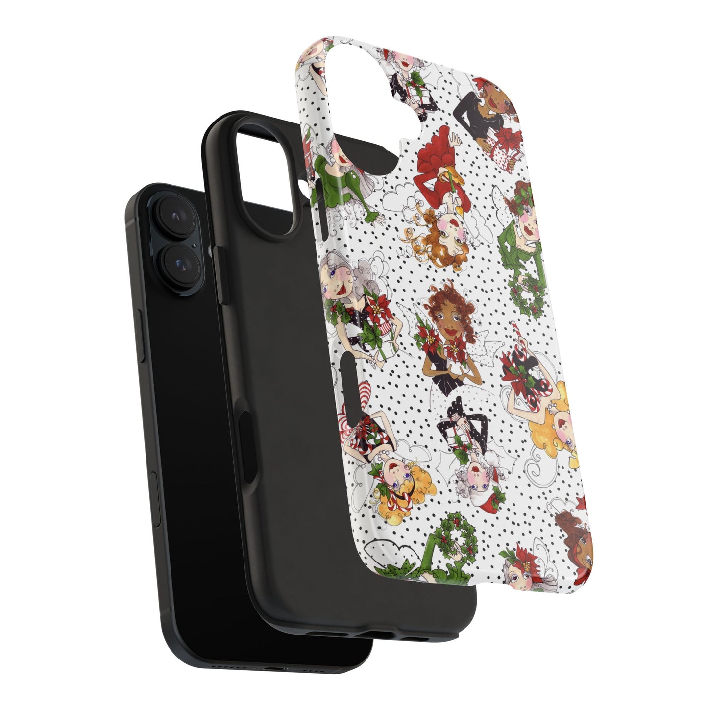 Fairy Toss White / Black Phone Case