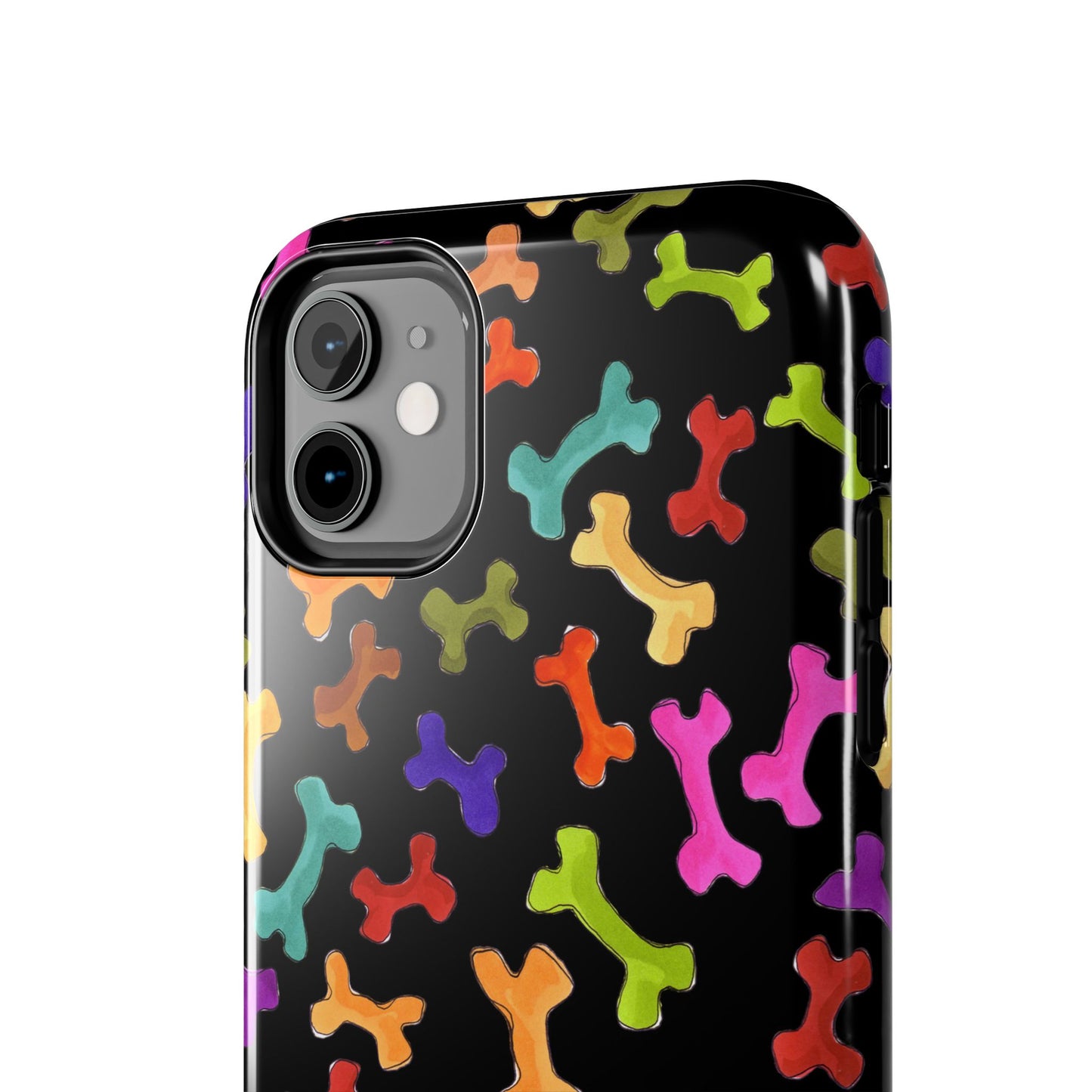 Happy Bones Black Phone Case