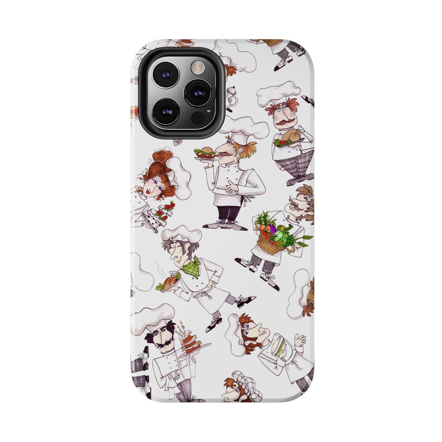 Tossed Chefs White Phone Case