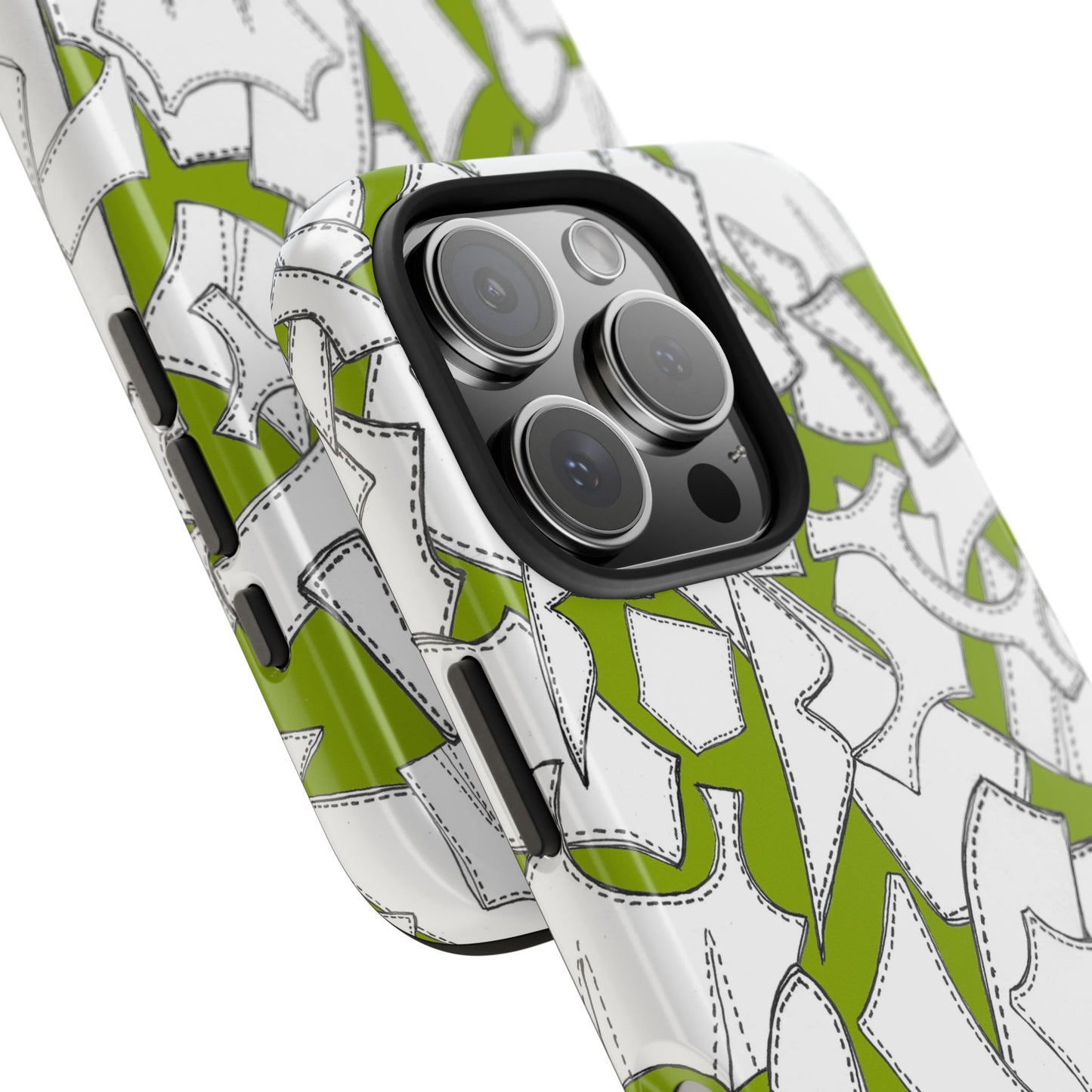 Pattern Pieces Chartreuse Phone Case