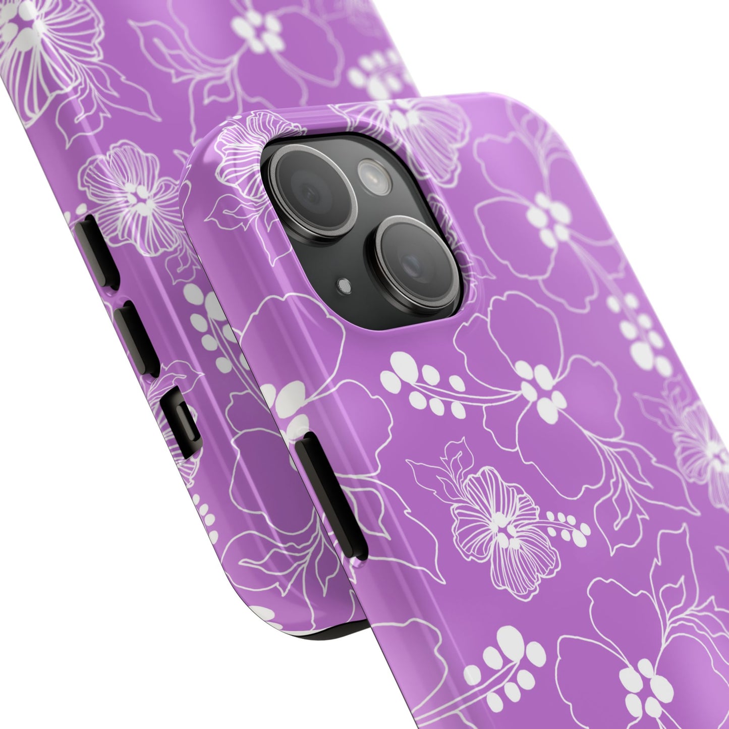 Lacey Hibiscus Orchid Phone Case