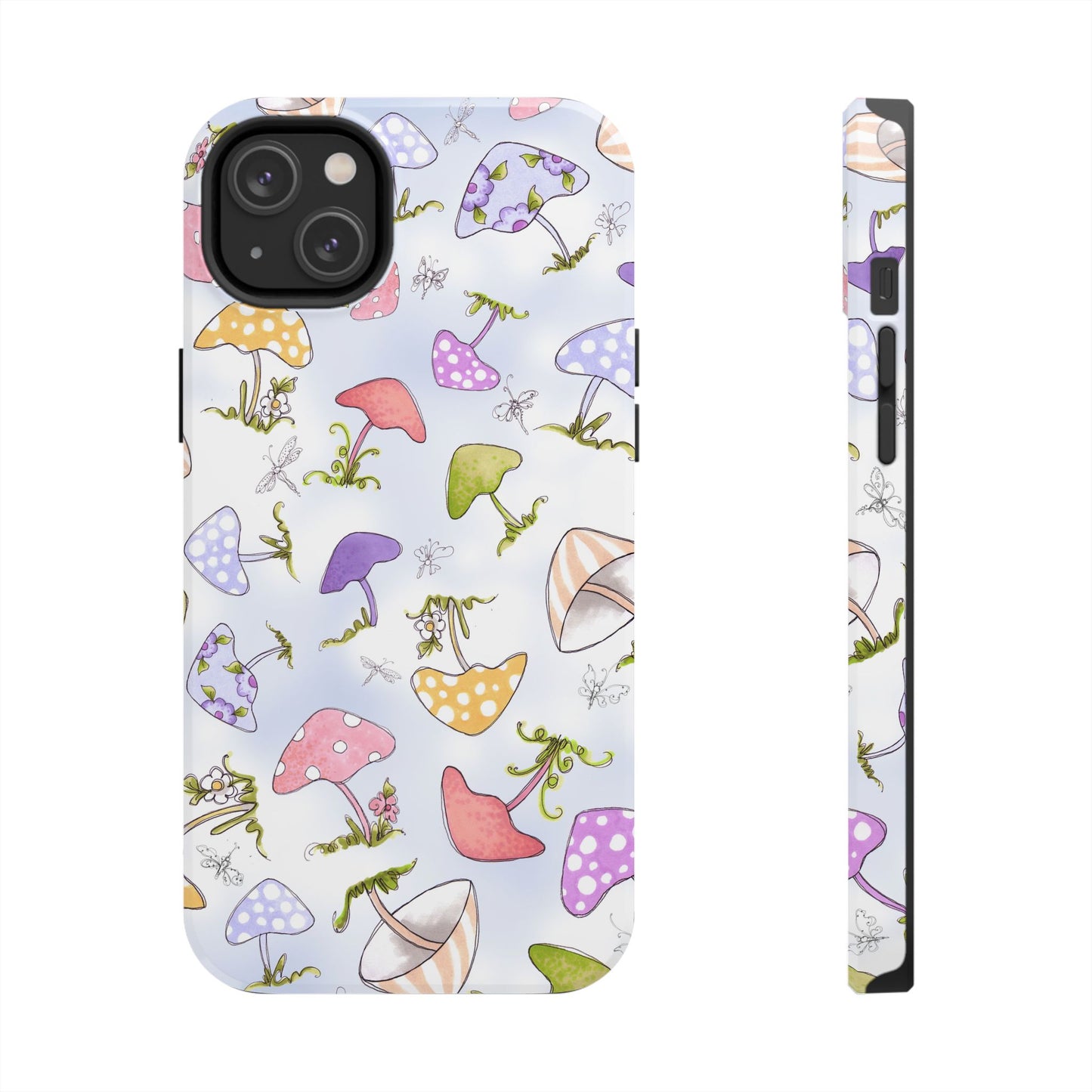 Mushroom Toss Blue Phone Case