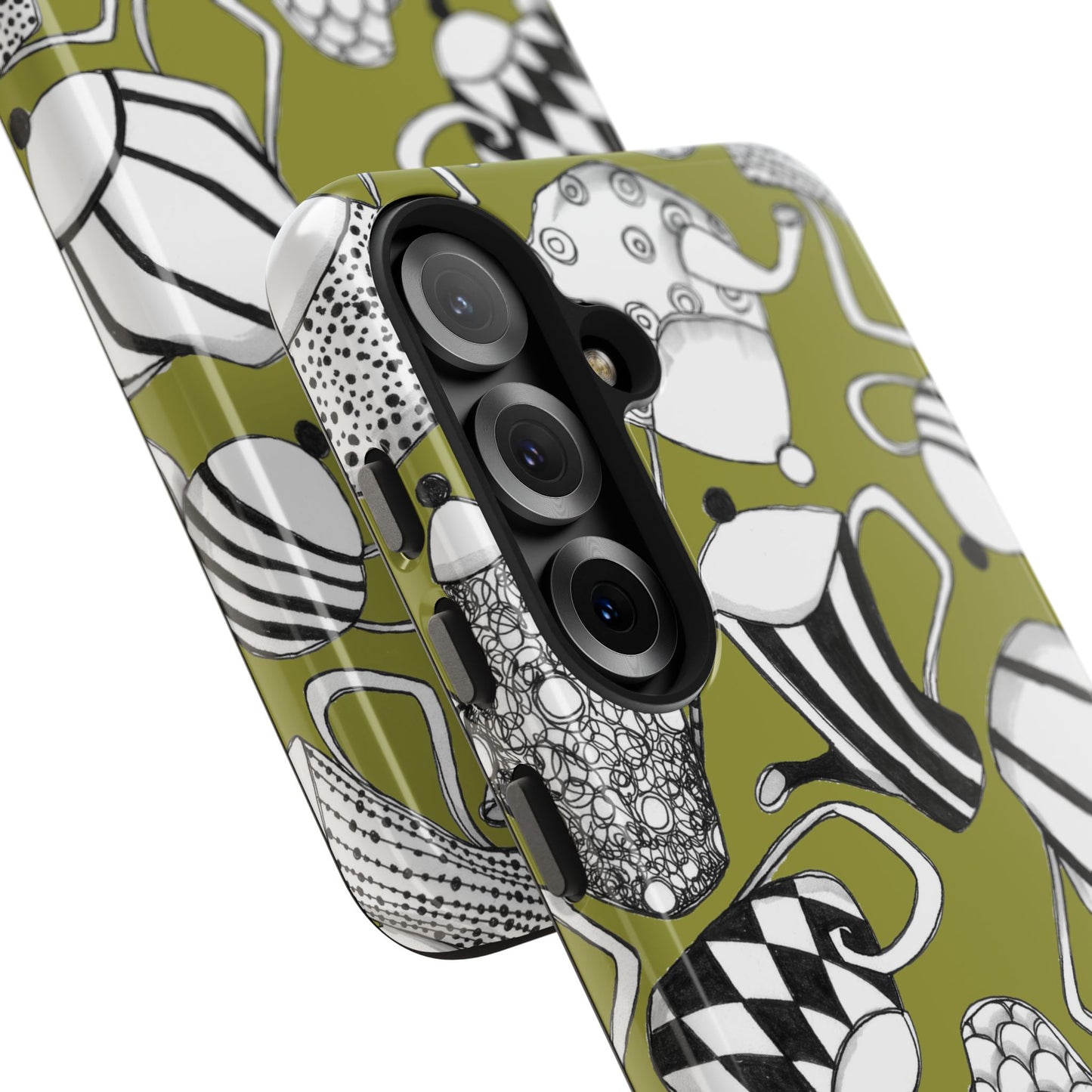 Coffee, Tea Anyone? Green Phone Case