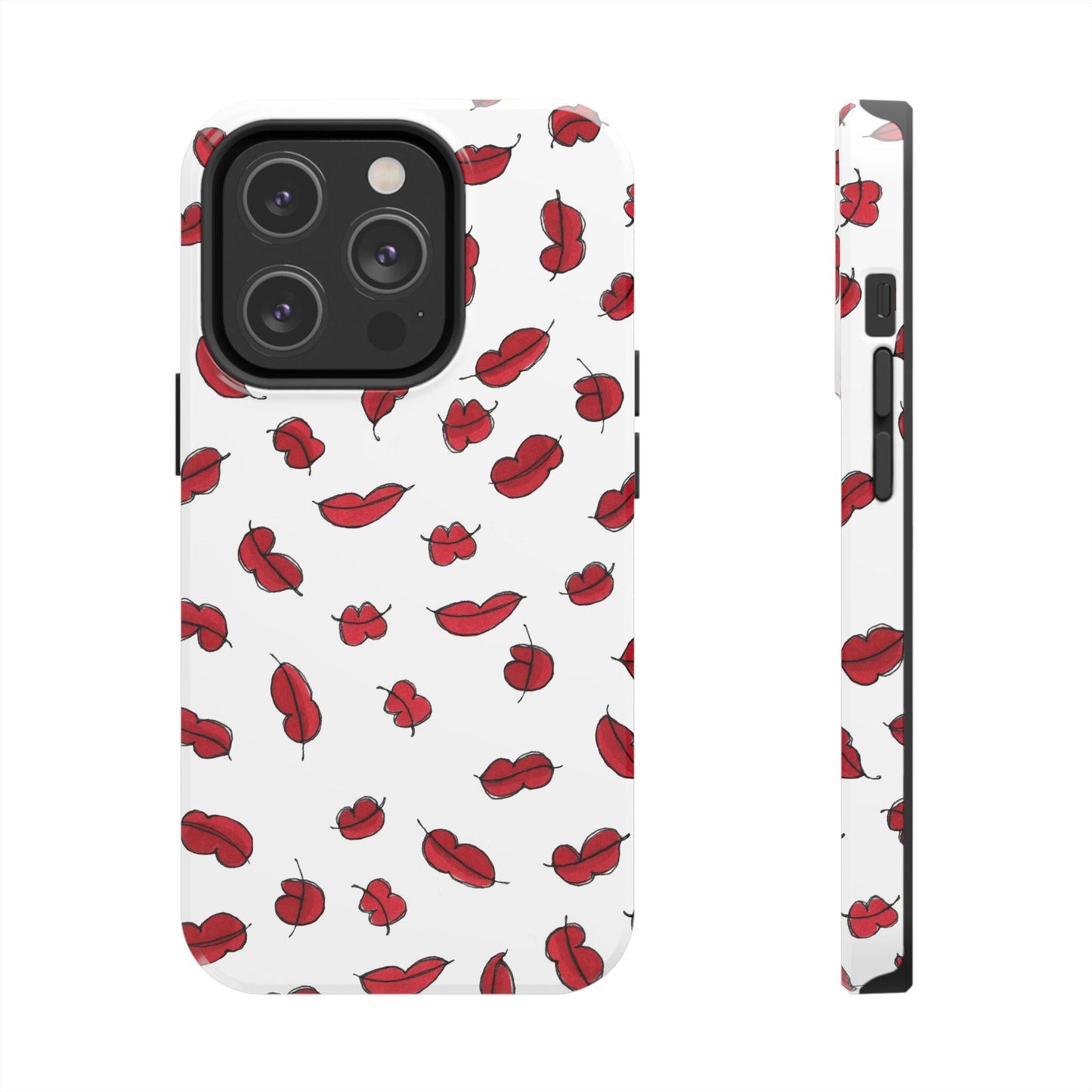 Lotsa Lips White Phone Case