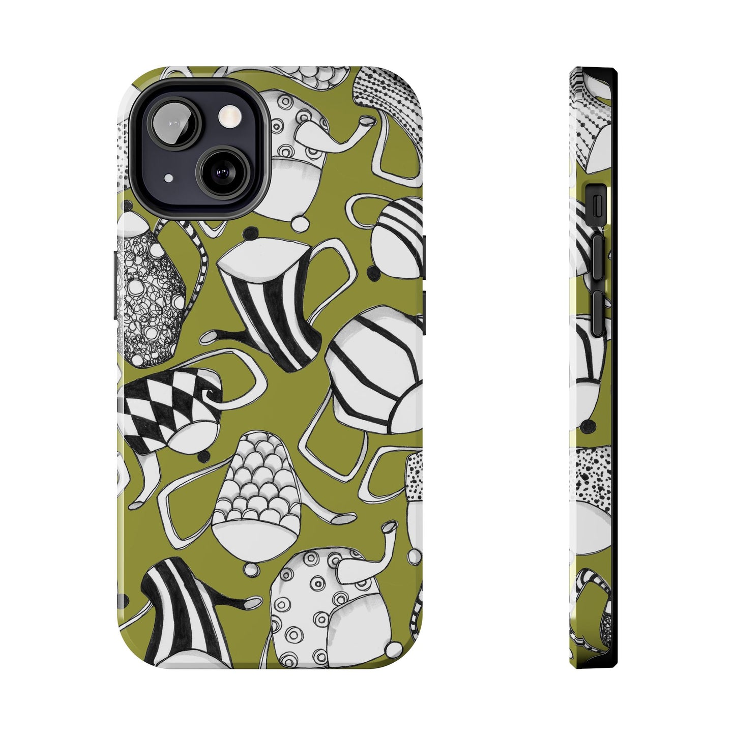 Coffee, Tea Anyone? Green Phone Case