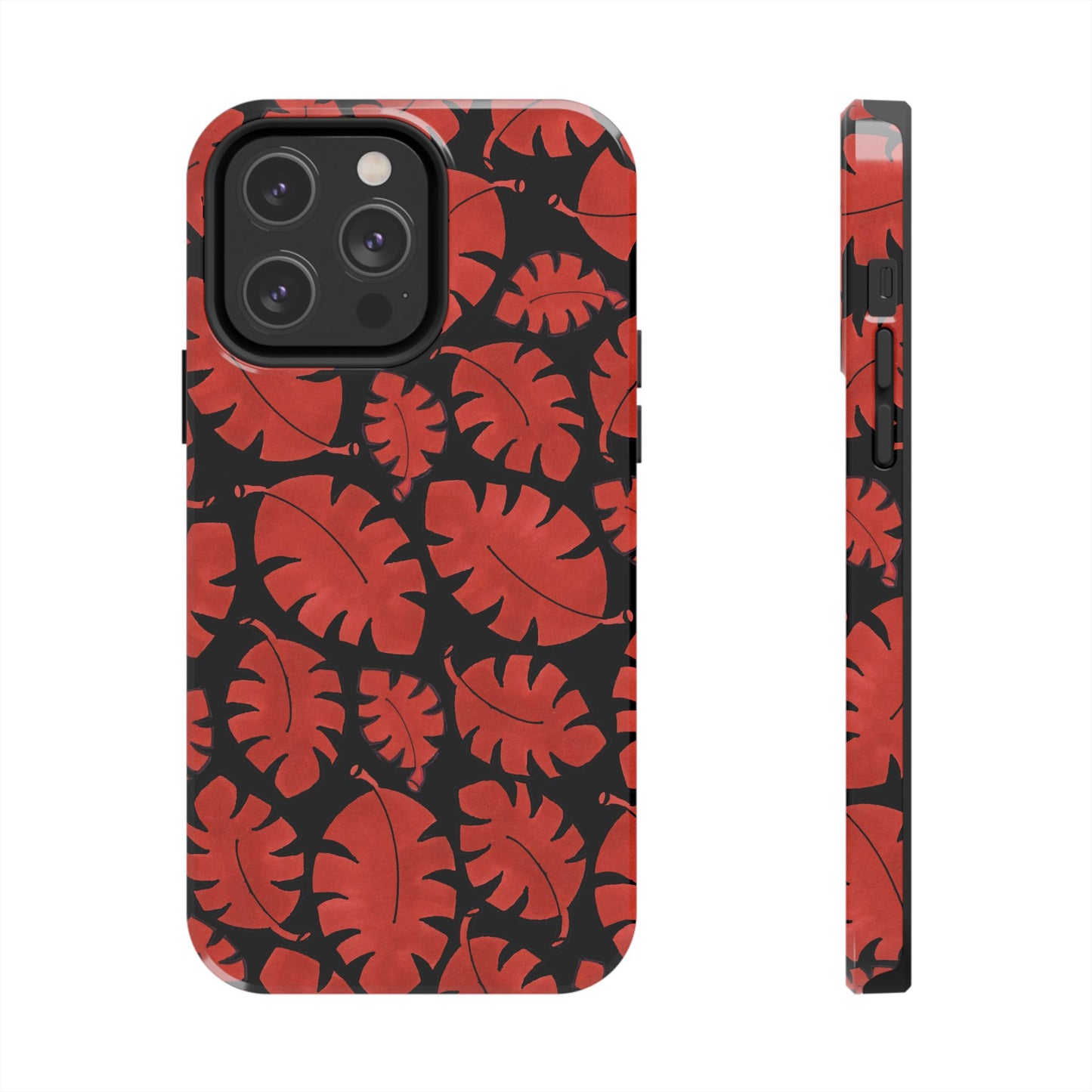 Red Bananas Black Phone Case