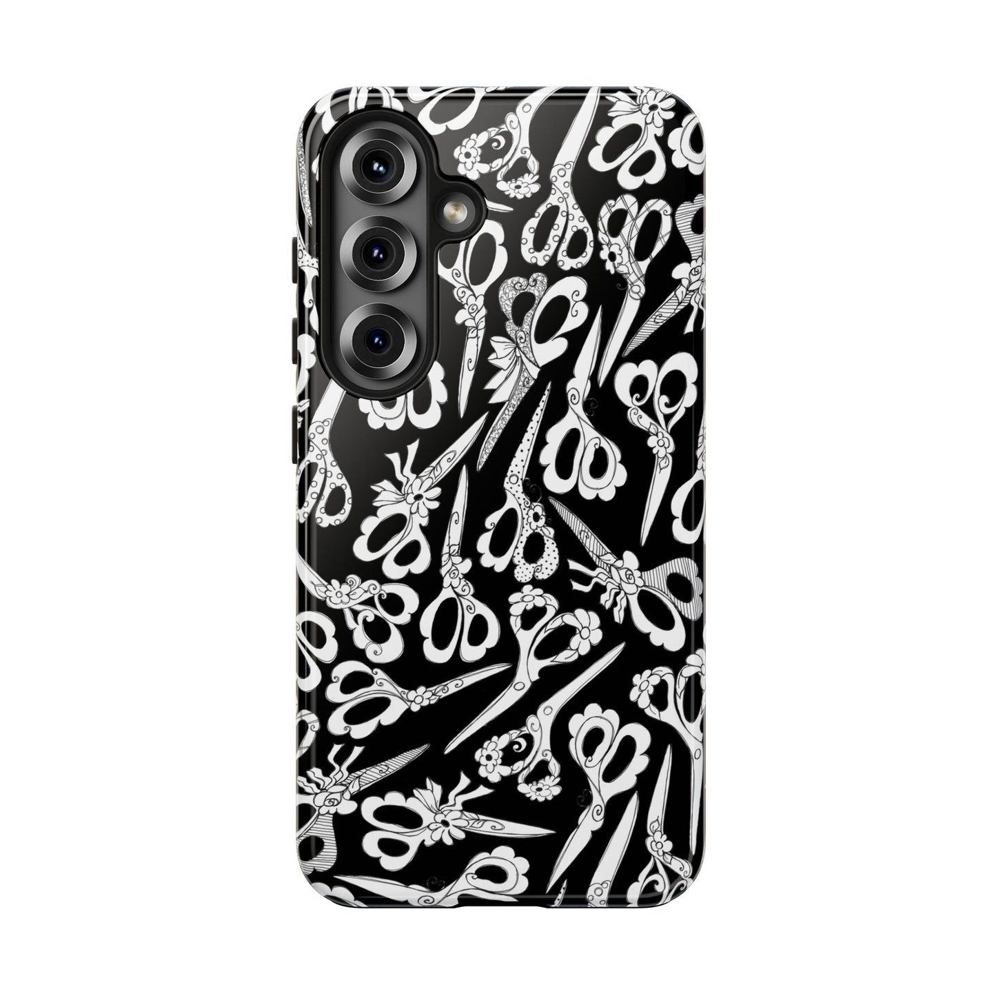 Scissor Blizzard Black Phone Case