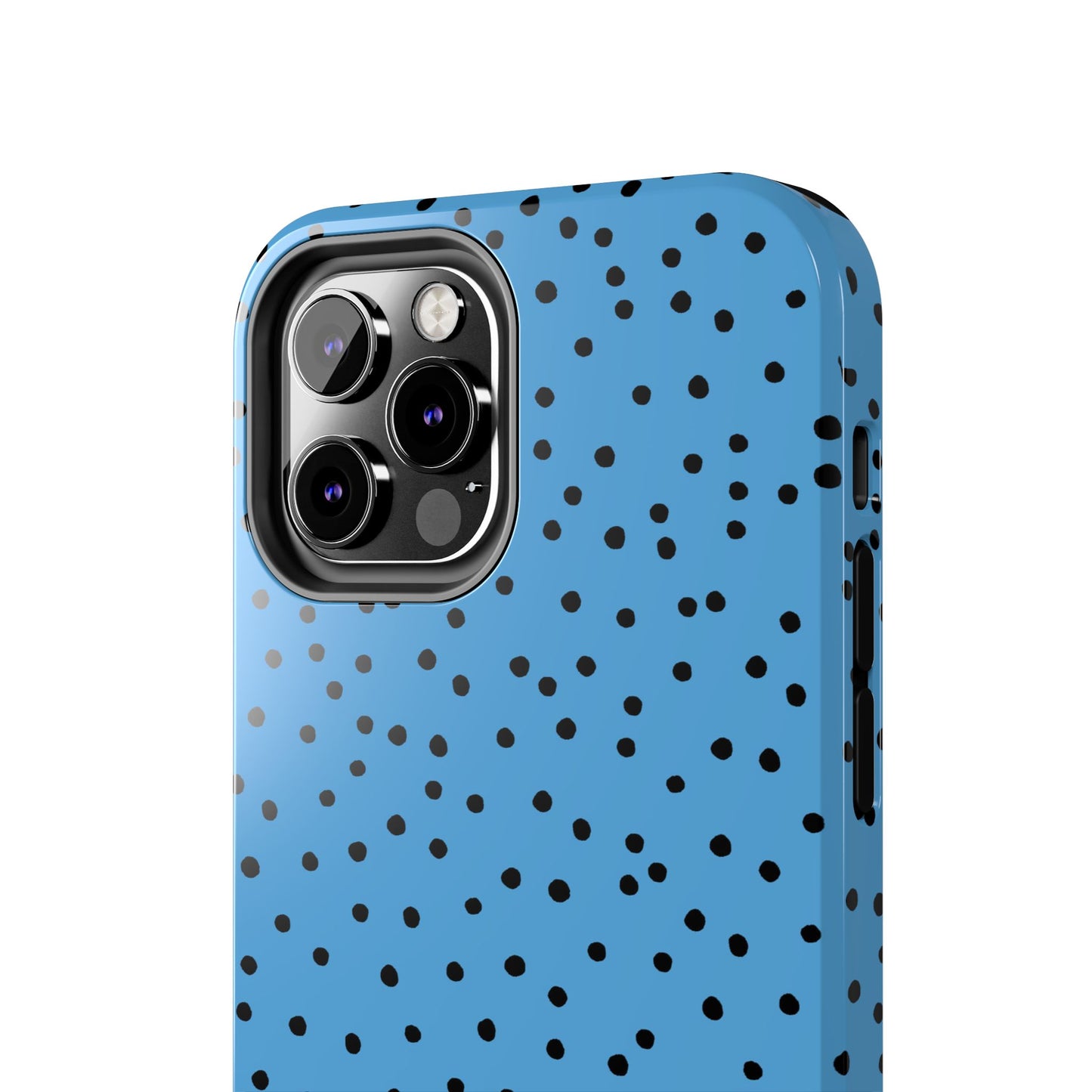 Dinky Dots Turquoise / Black Phone Case