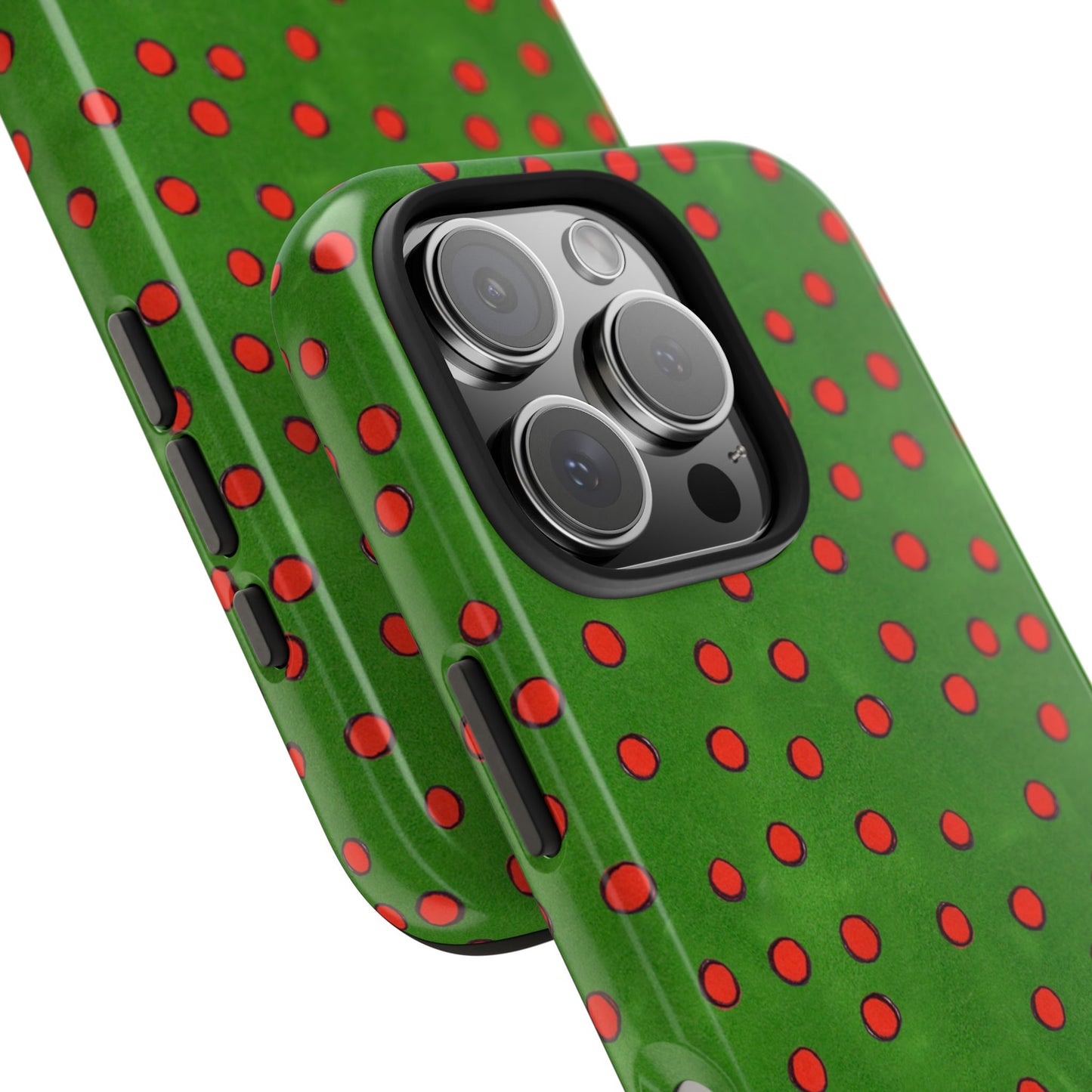 Dinky Dots Green / Red Phone Case