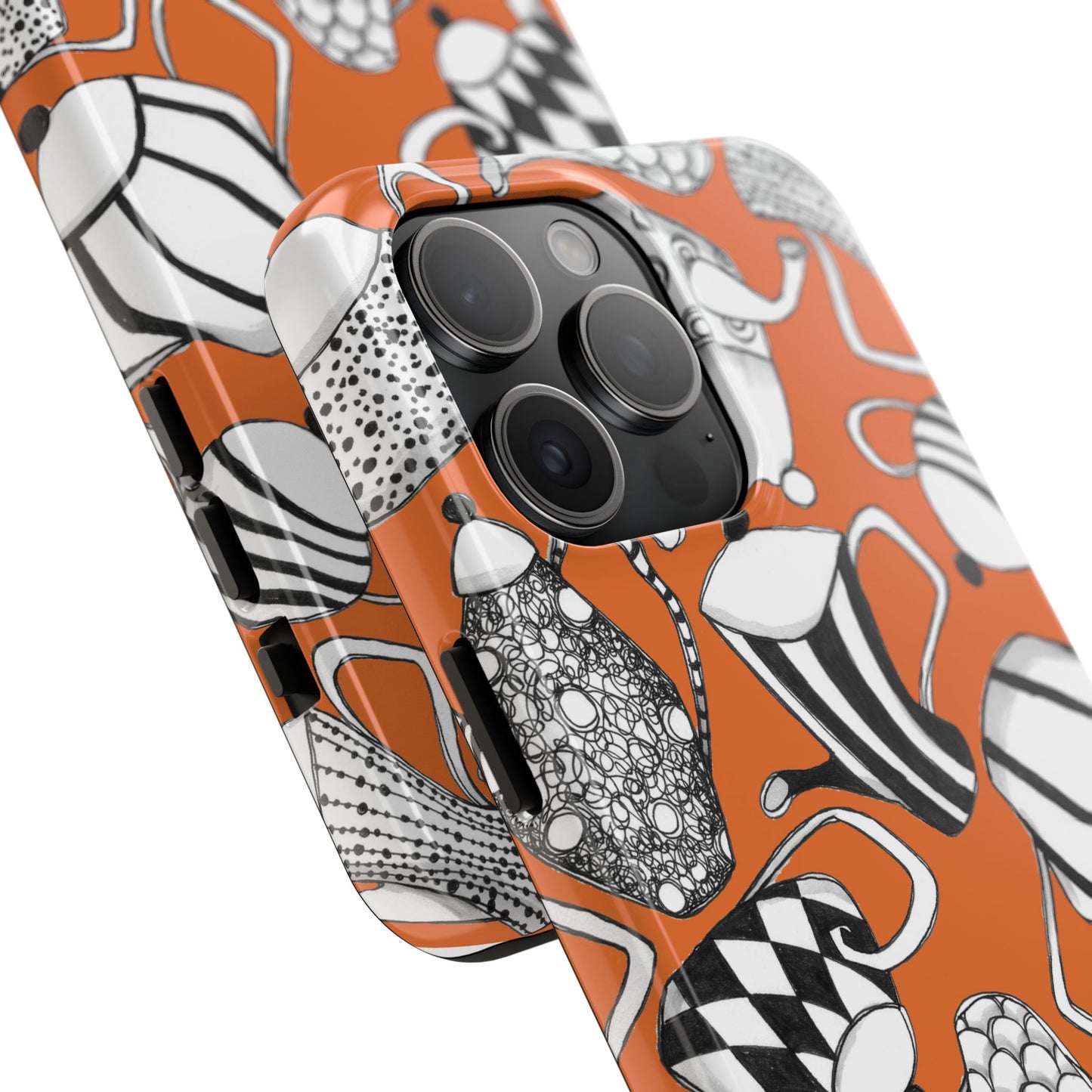 Coffee, Tea Anyone? Orange Phone Case