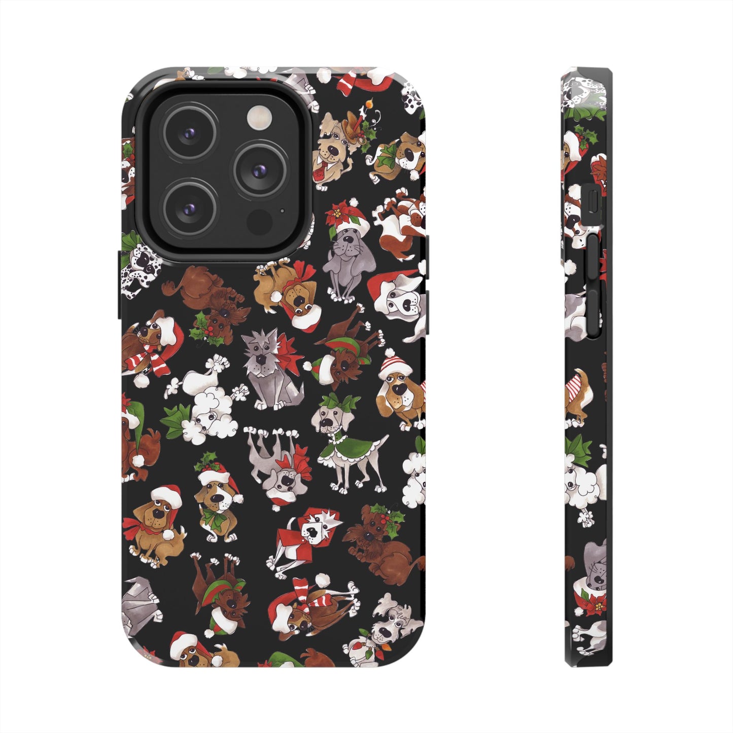Doggie Toss Black Phone Case