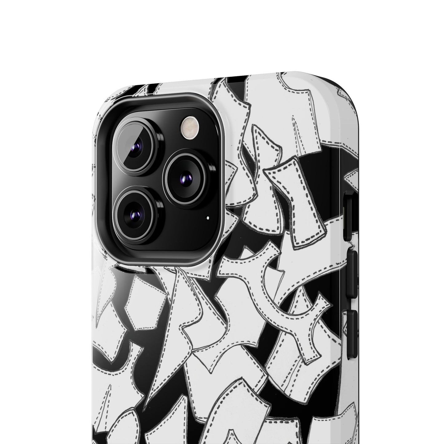 Pattern Pieces Black Phone Case