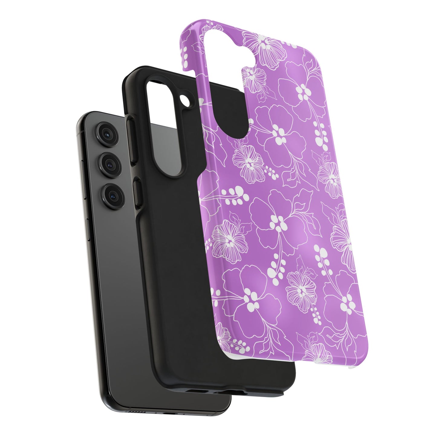 Lacey Hibiscus Orchid Phone Case