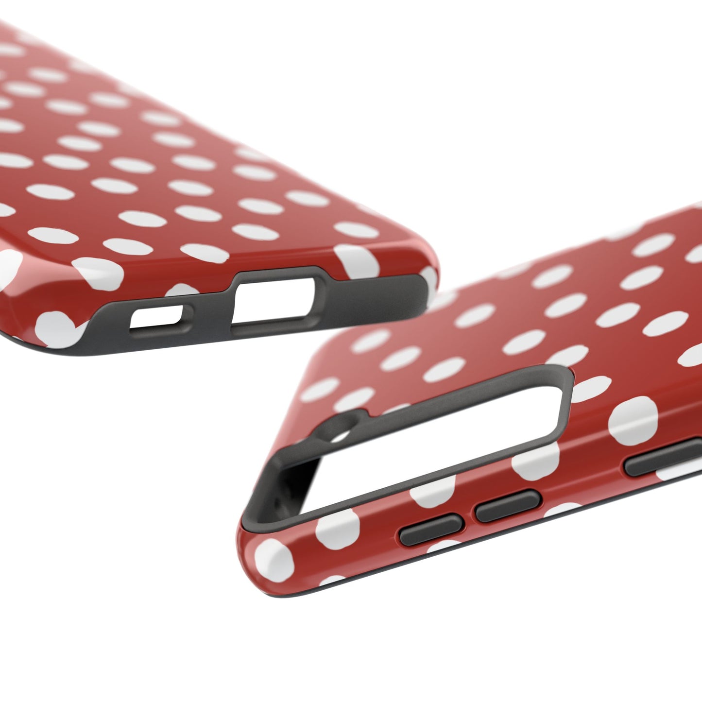 Jumbo Dots Red / White Phone Case