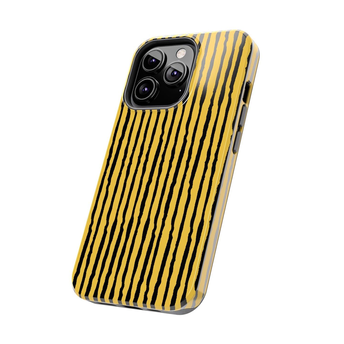 Sorta Stripe Yellow / Black Phone Case