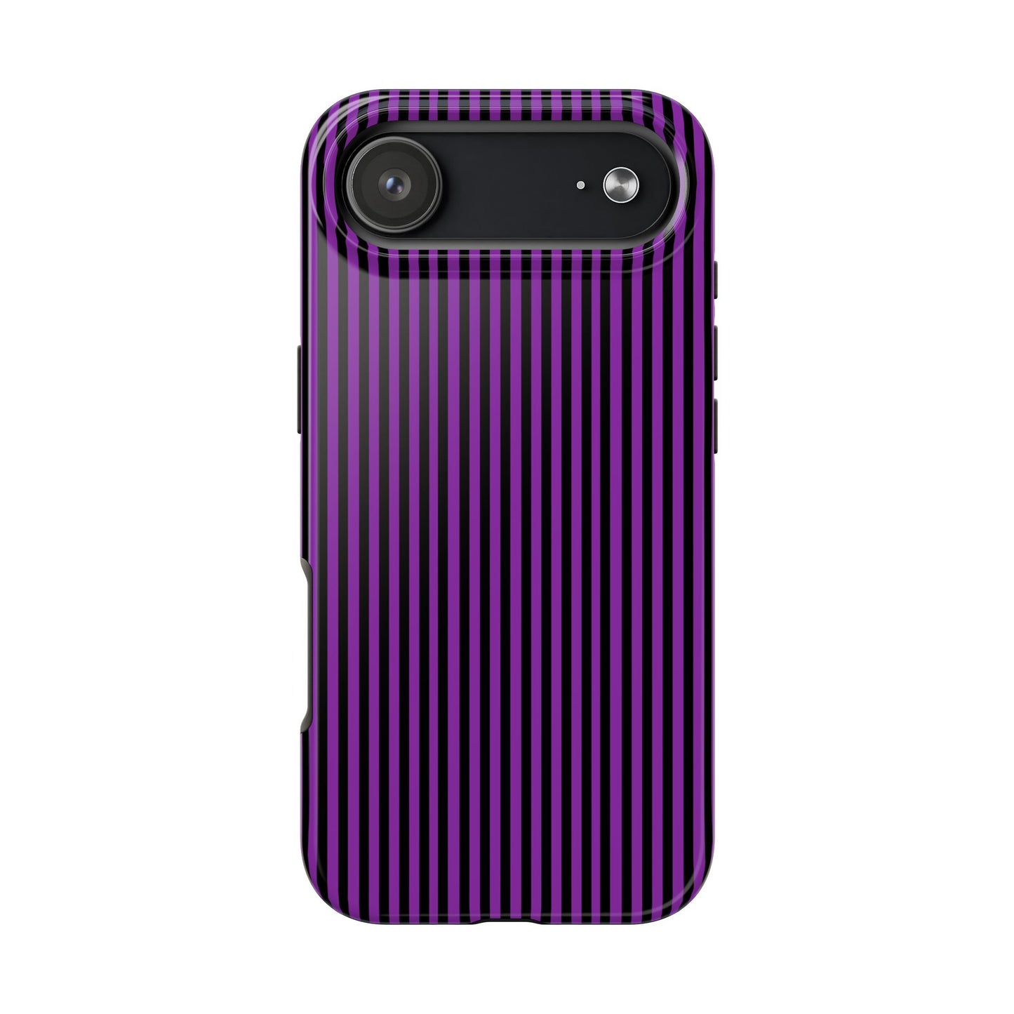 Stripe Purple / Black Phone Case