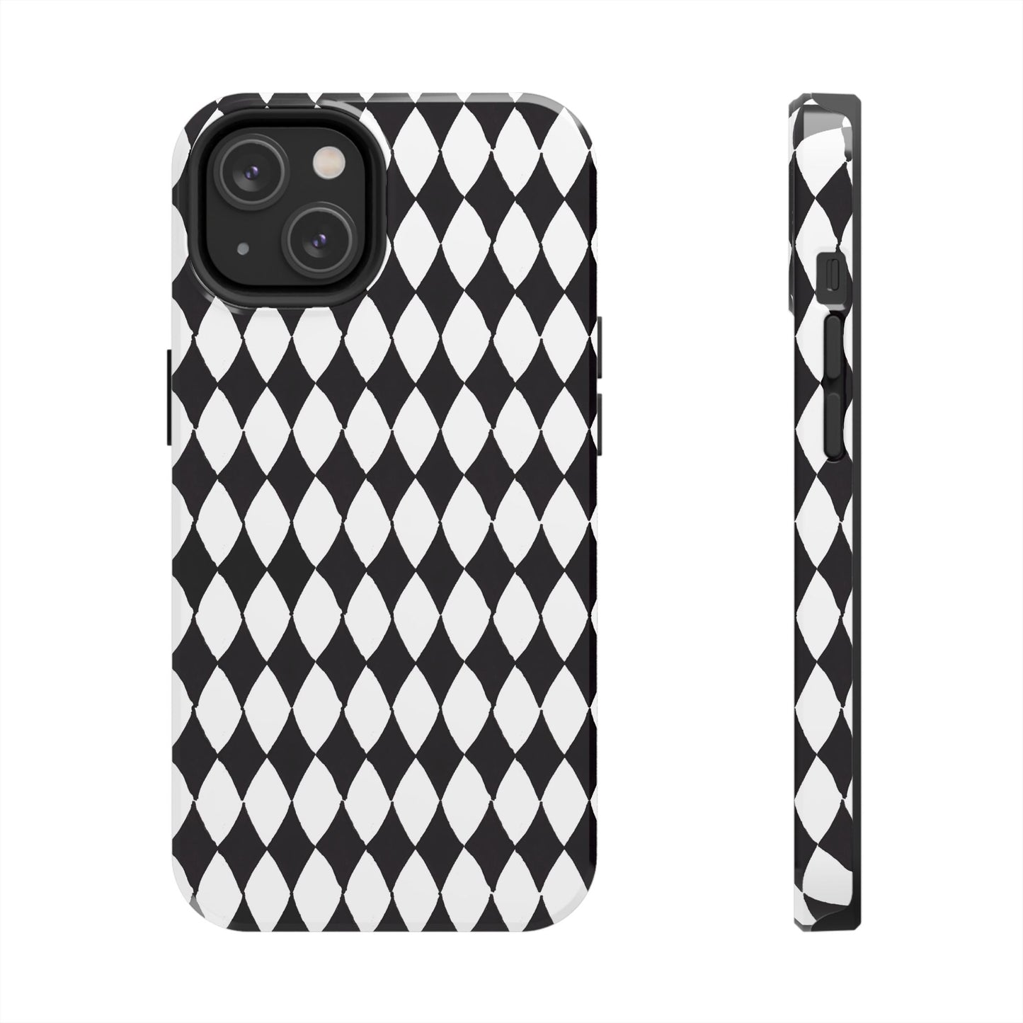 Diamond White / Black Phone Case