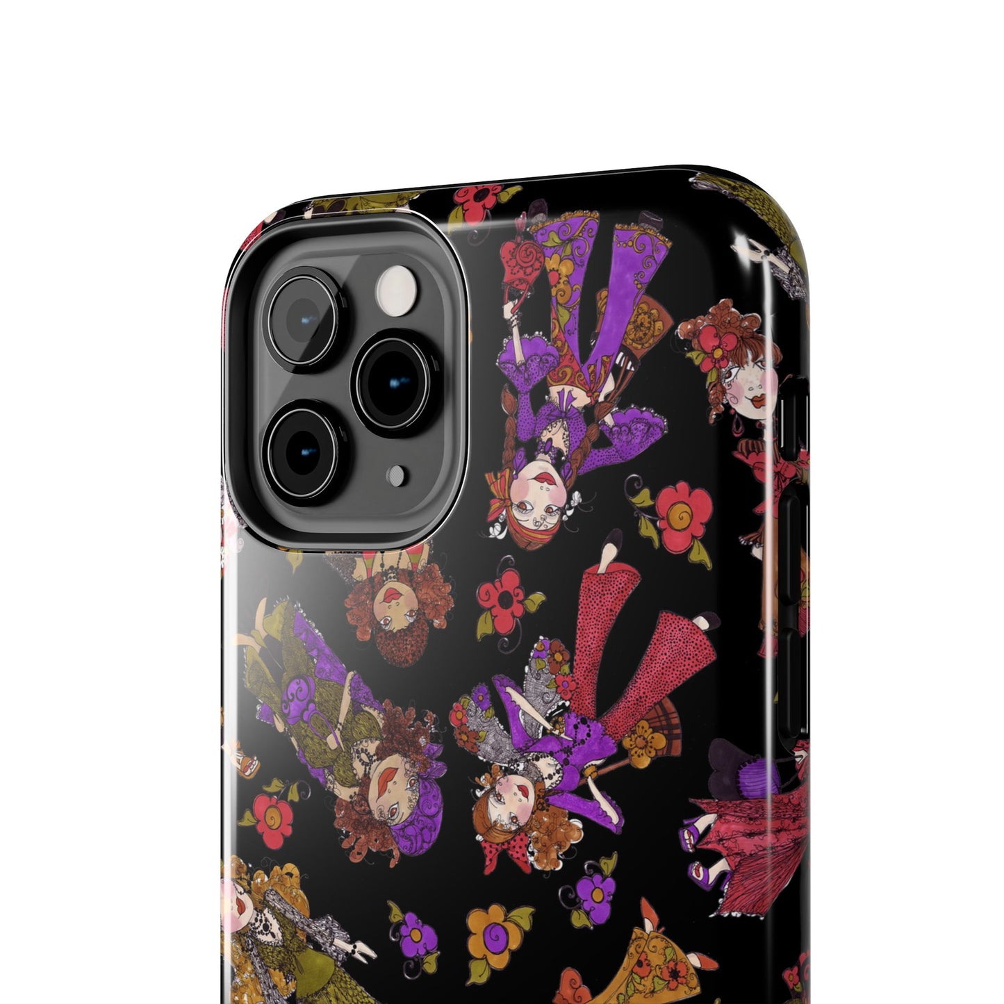 Tossed Gypsies Black Phone Case