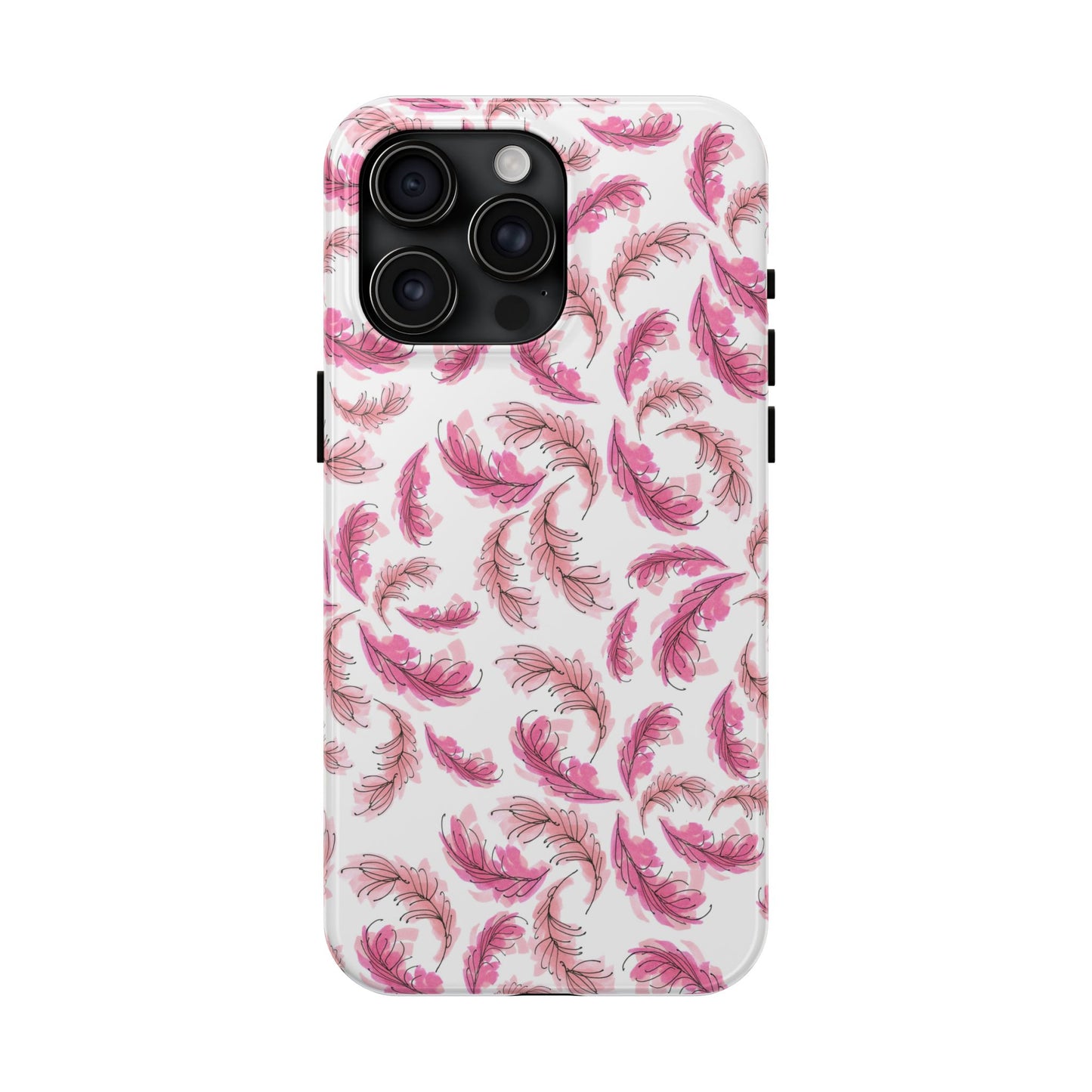 Flam Feathers White Phone Case