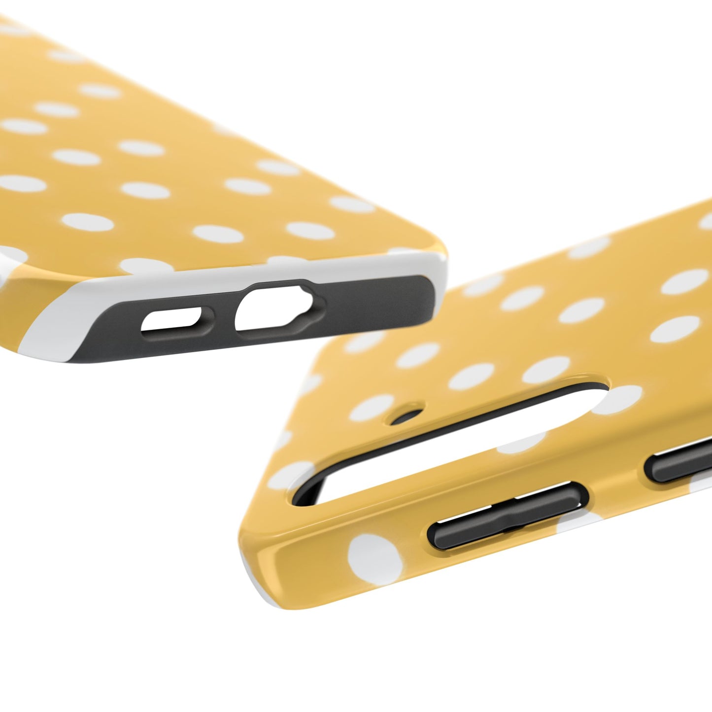 Jumbo Dots Yellow / White Phone Case