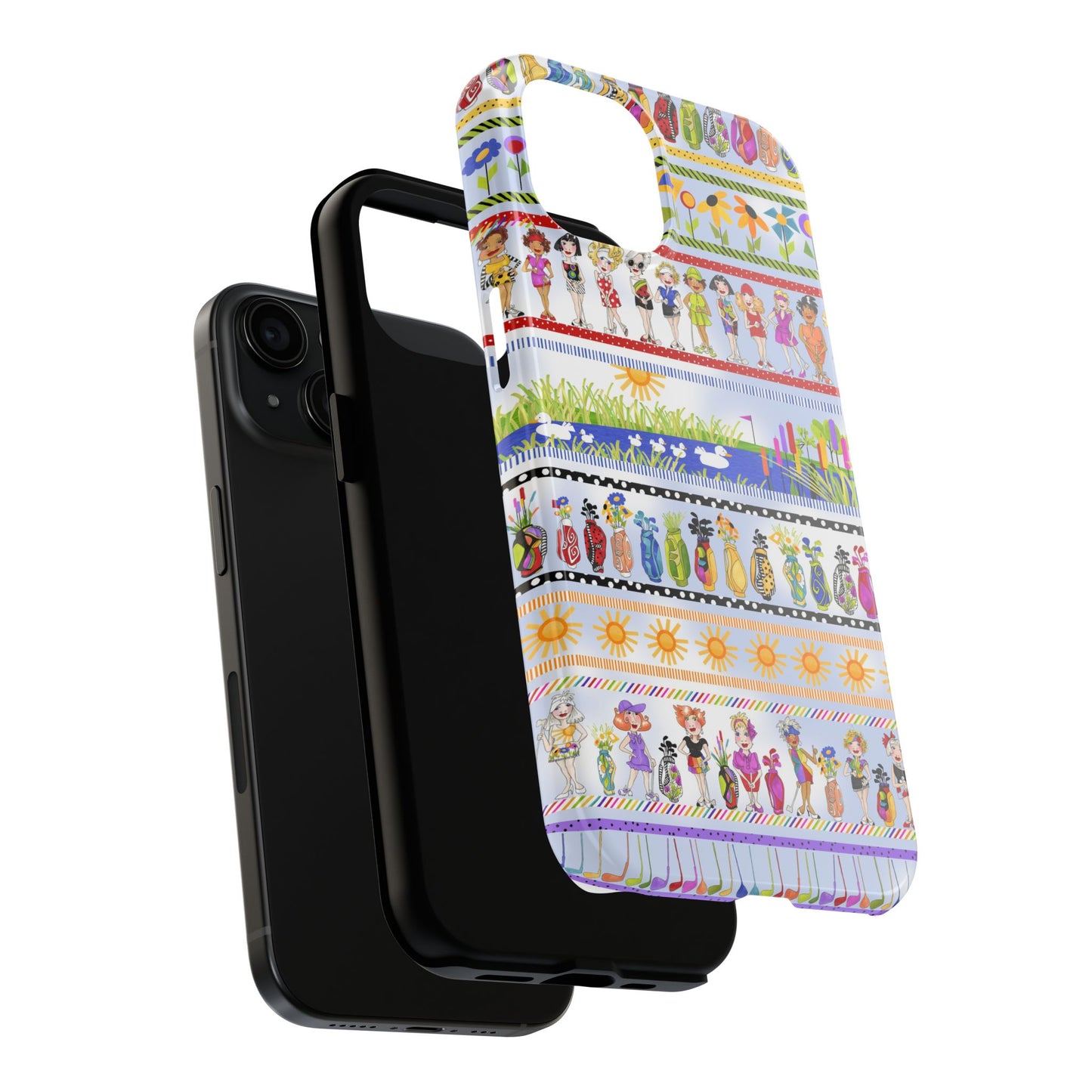 Golf Borders Blue Sky Phone Case