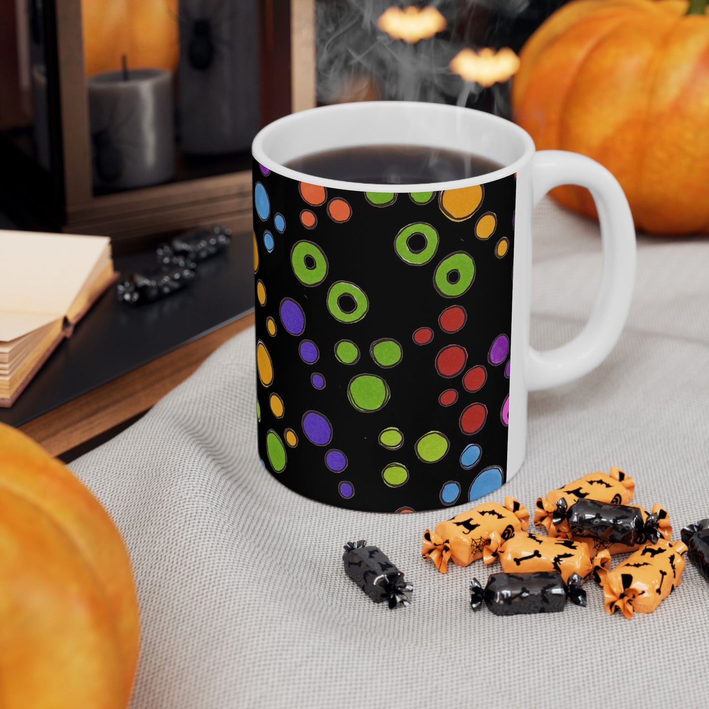 Dog Dots Black / Multi Cup