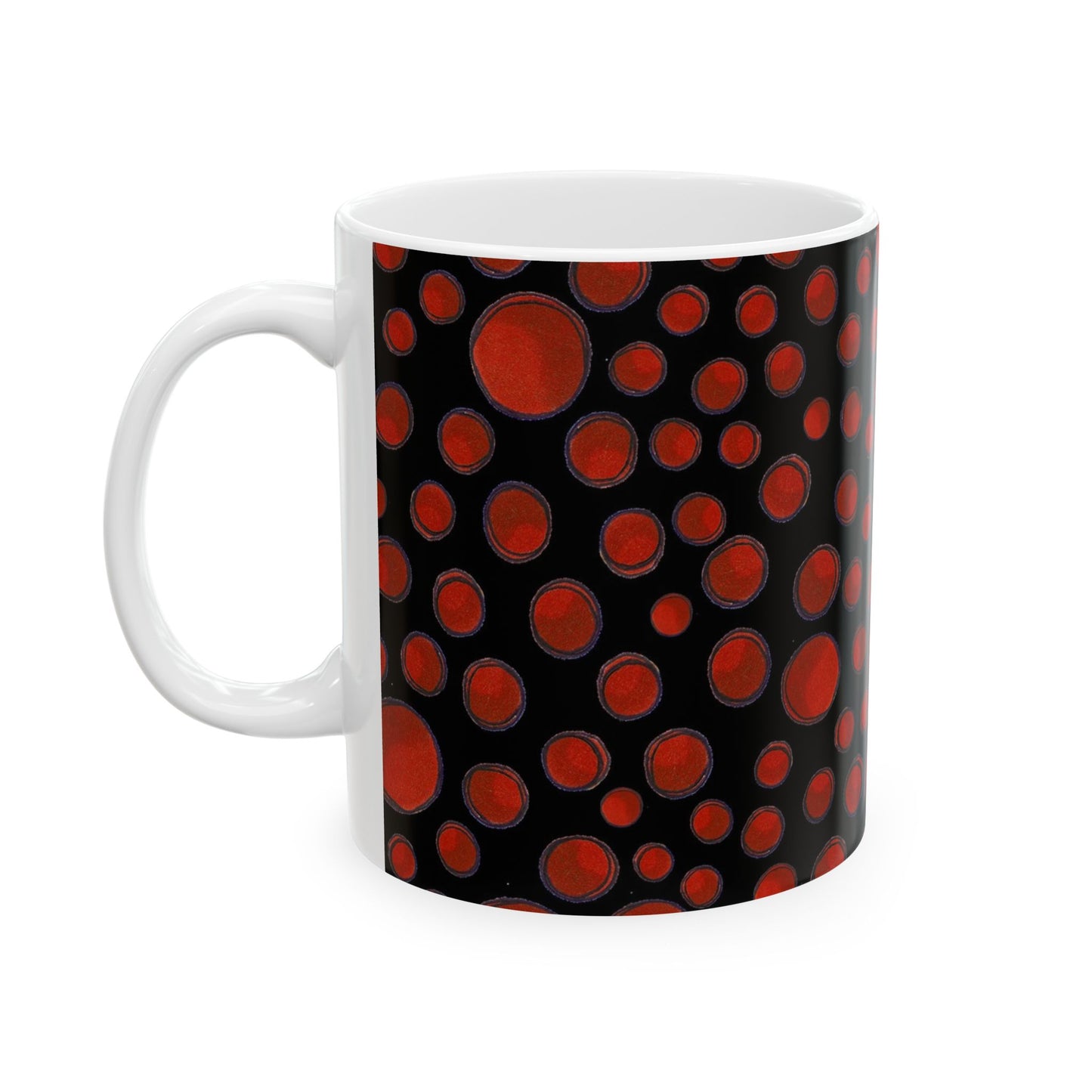 Dot Assortment Black / Red Cup