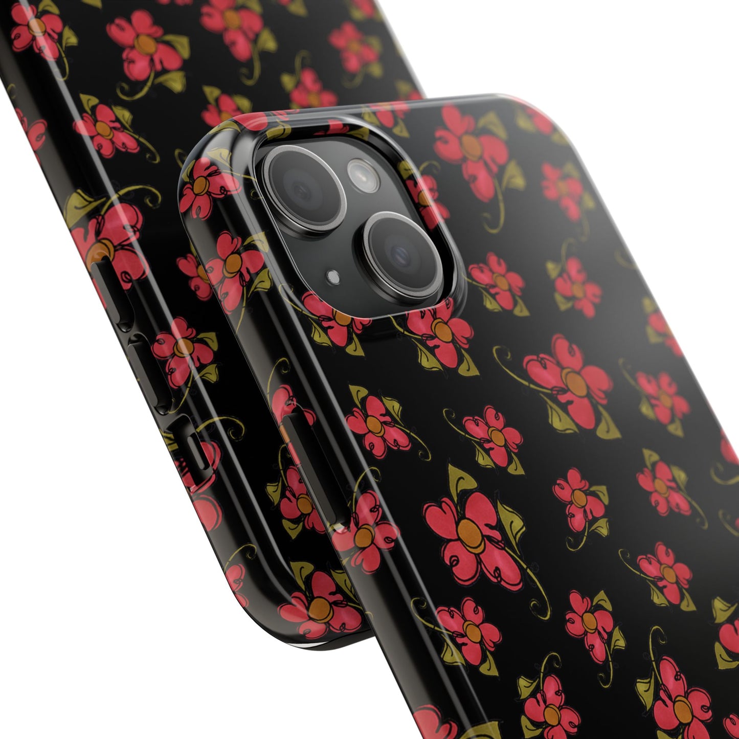 Daisy Caper Black Phone Case