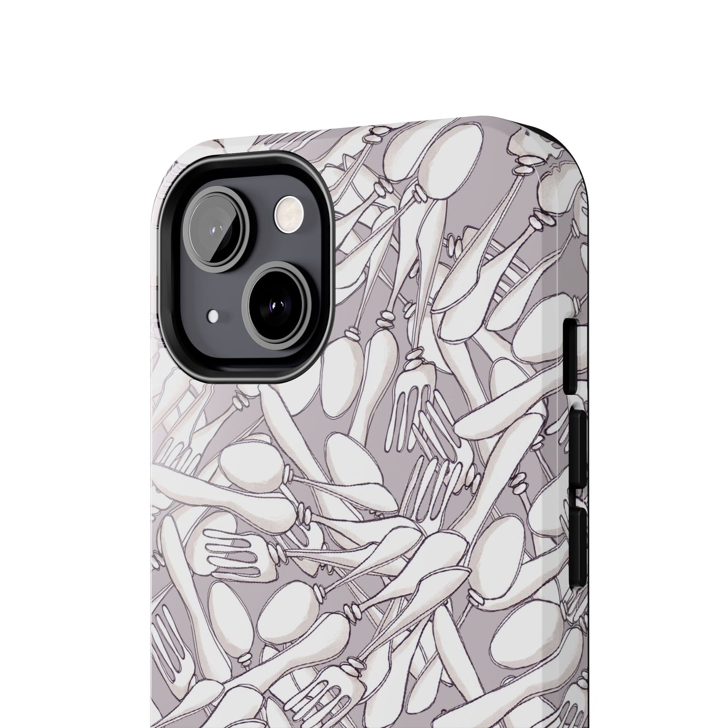 Silverware Wars Silver Phone Case