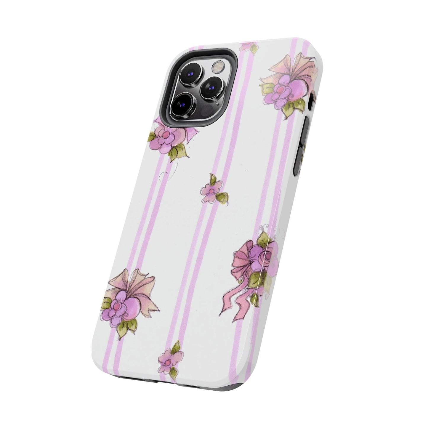 Flower Model Flower Stripe Phone Case