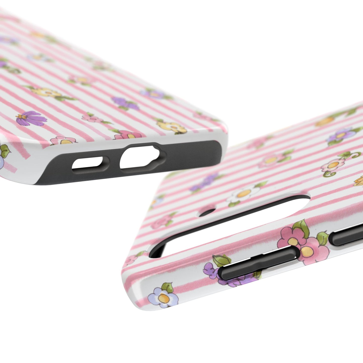 Pretty Posie Stripe Phone Case