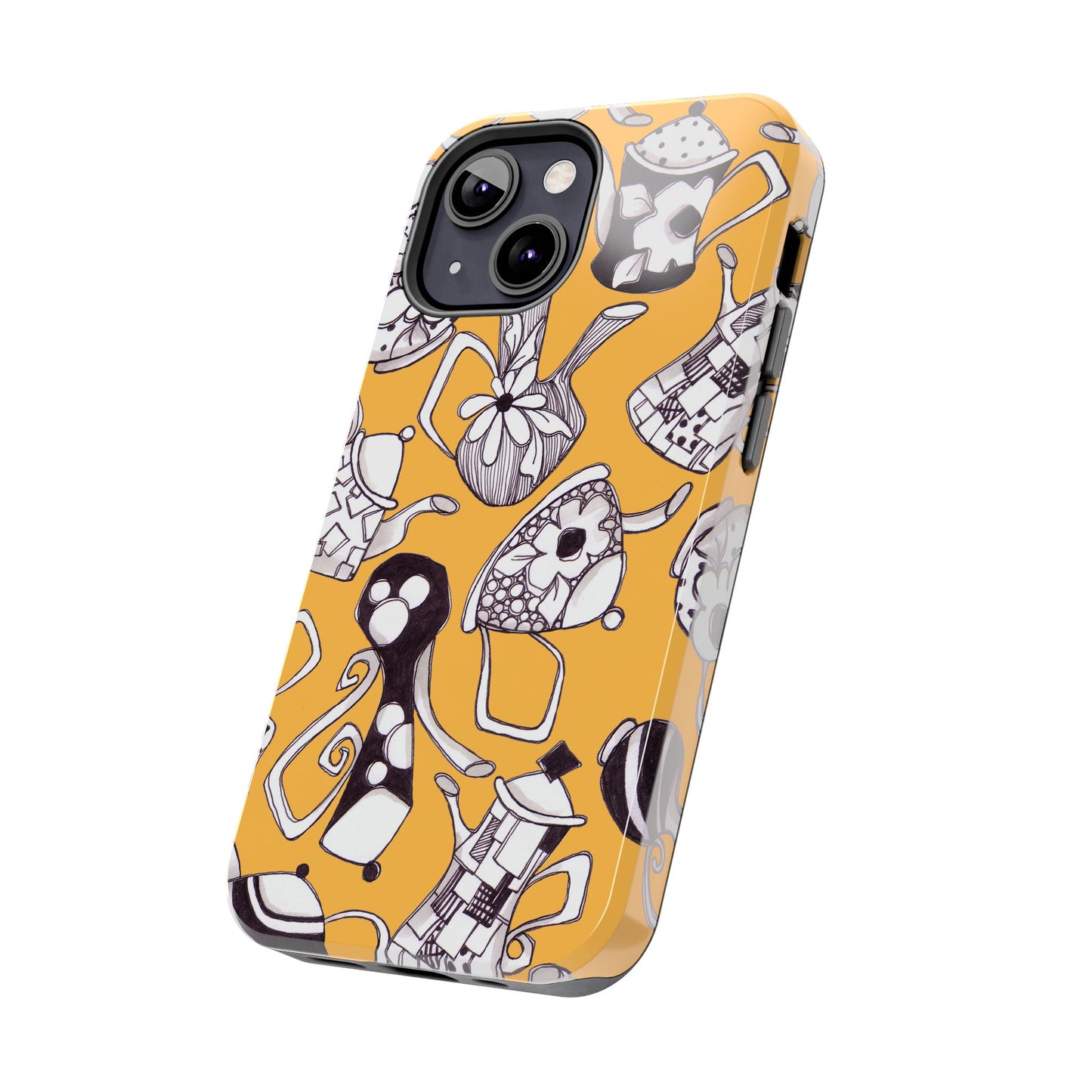 Fancy Pots Yellow Phone Case