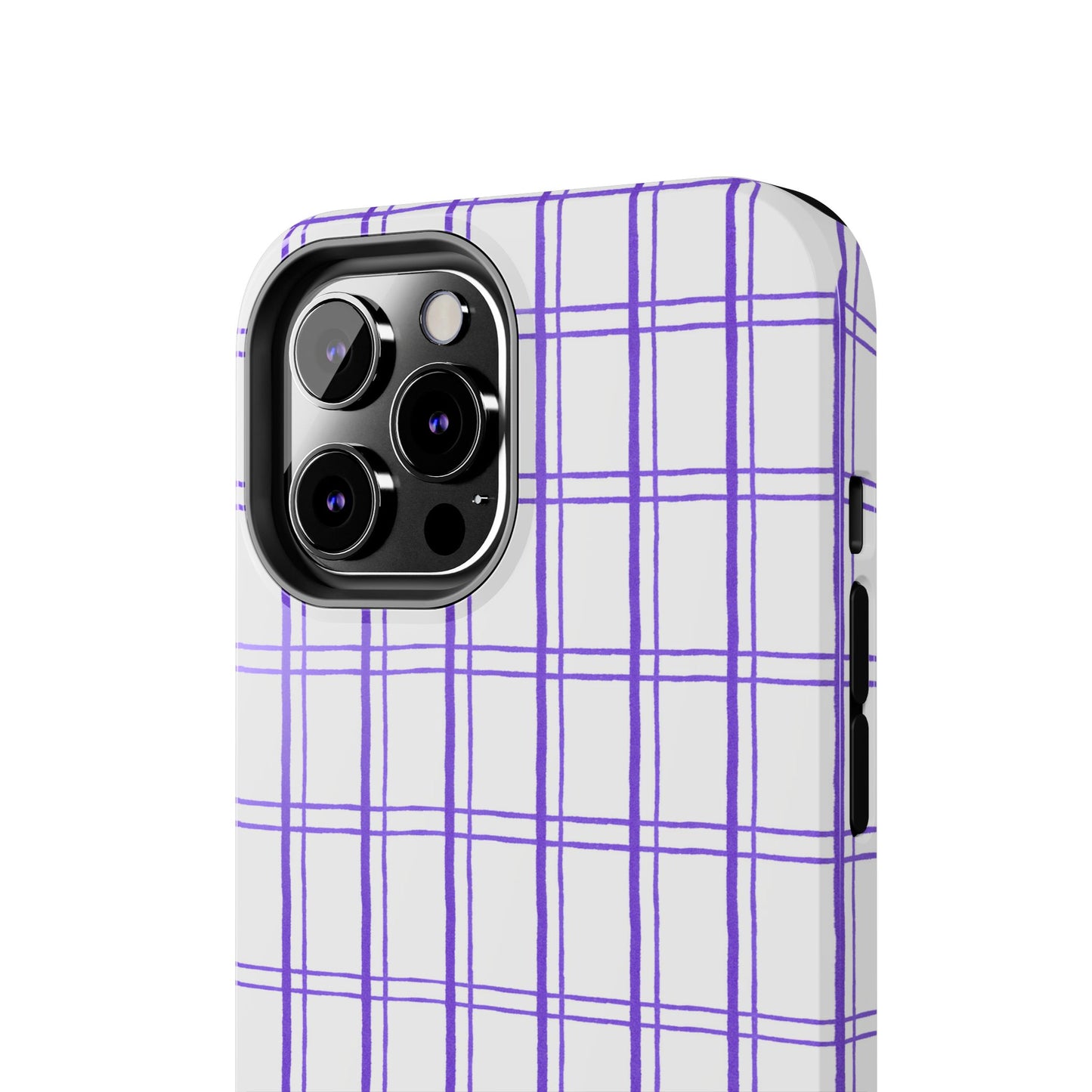 Little Plaid White / Blue Phone Case