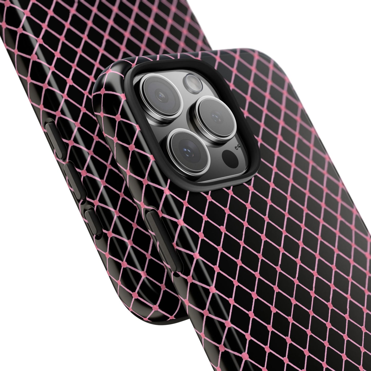 Cyclone Fence Black / Pink Phone Case