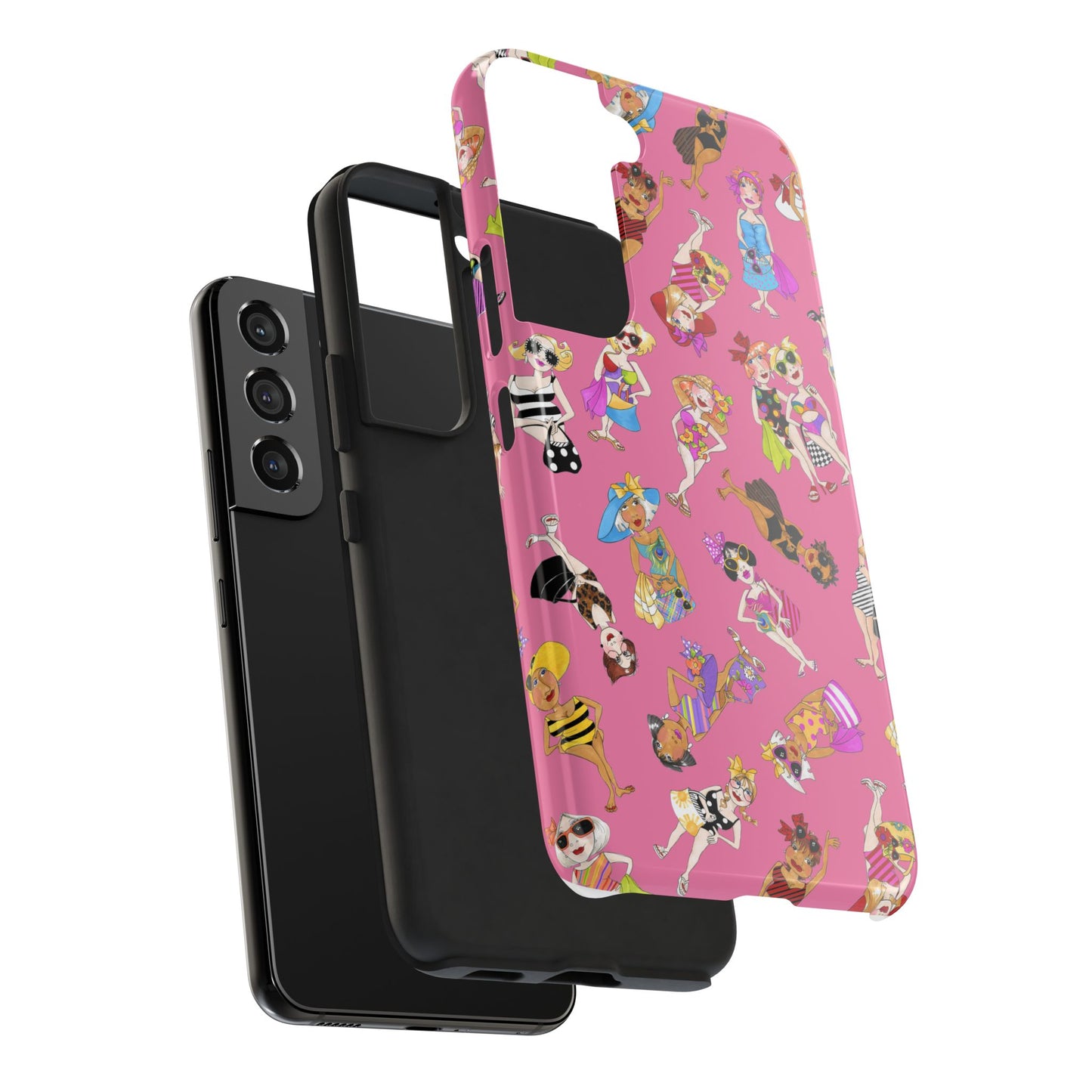 Tossed Beauties Pink Phone Case