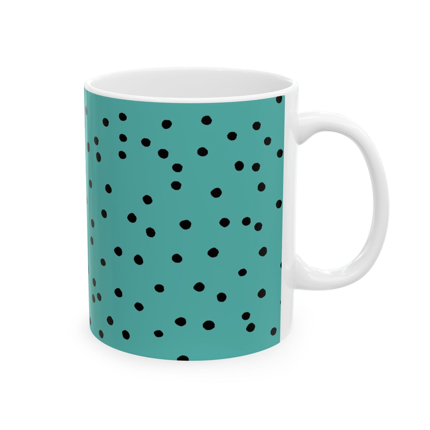 Dinky Dots Turquoise / Black Cup