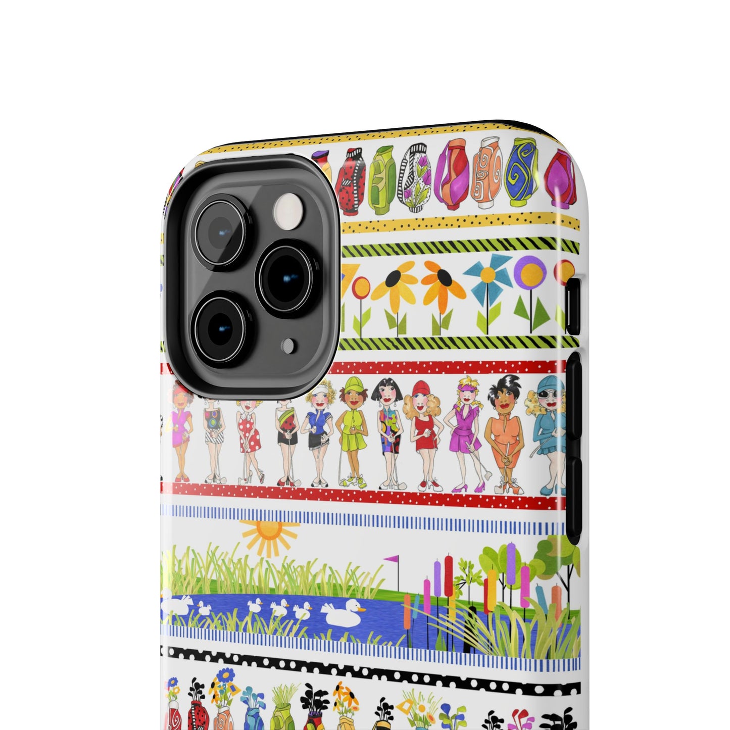 Golf Borders White Phone Case