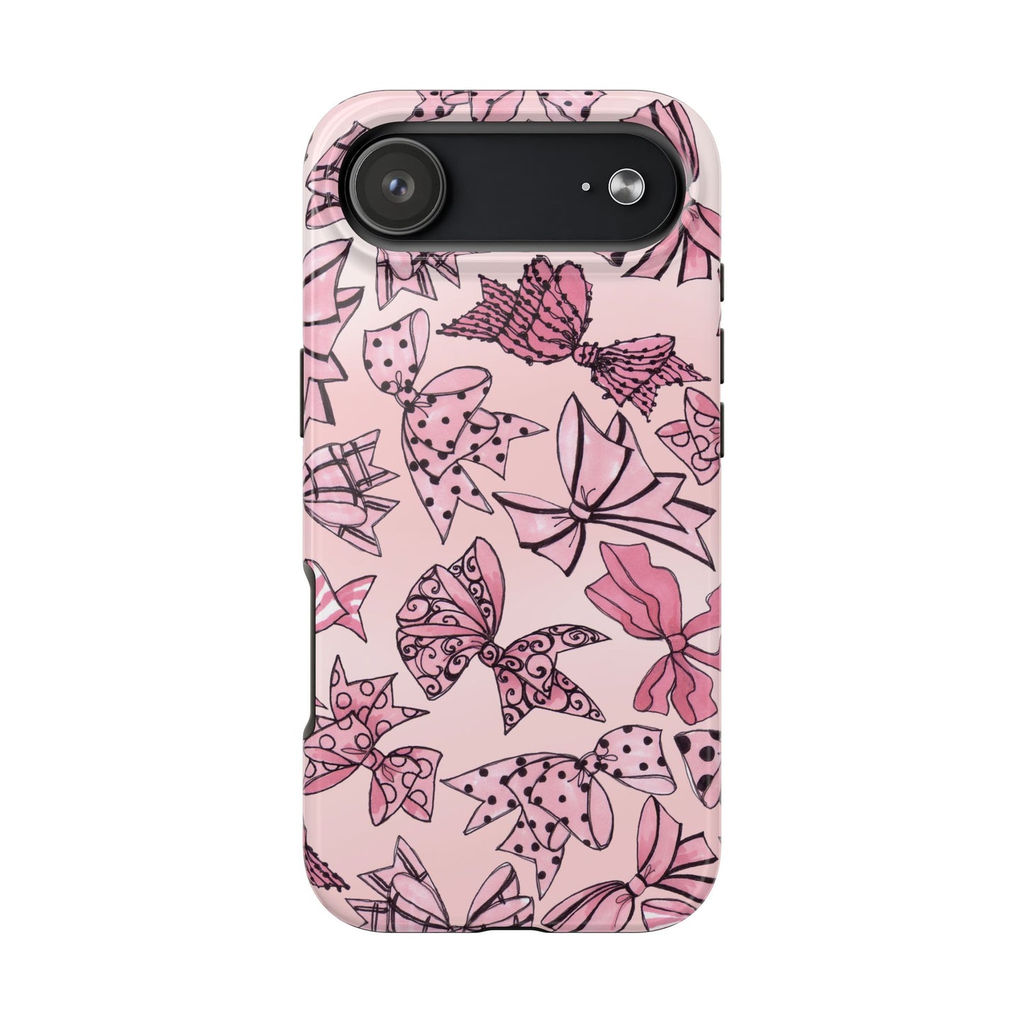 Blushing Bows Pink Sky Phone Case