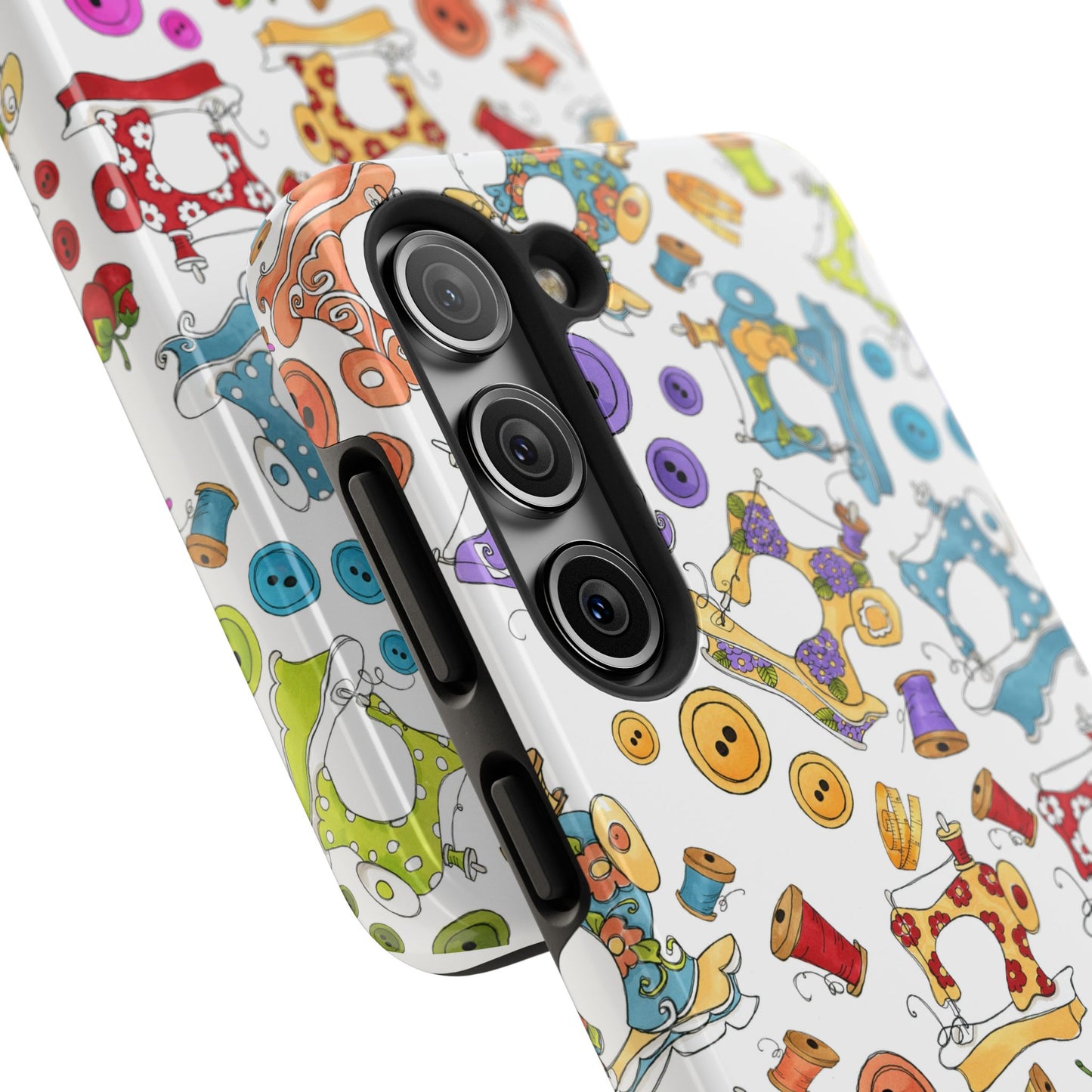 Sew Assorted White Phone Case