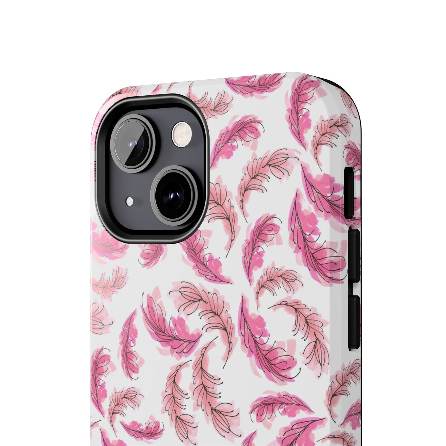 Flam Feathers White Phone Case