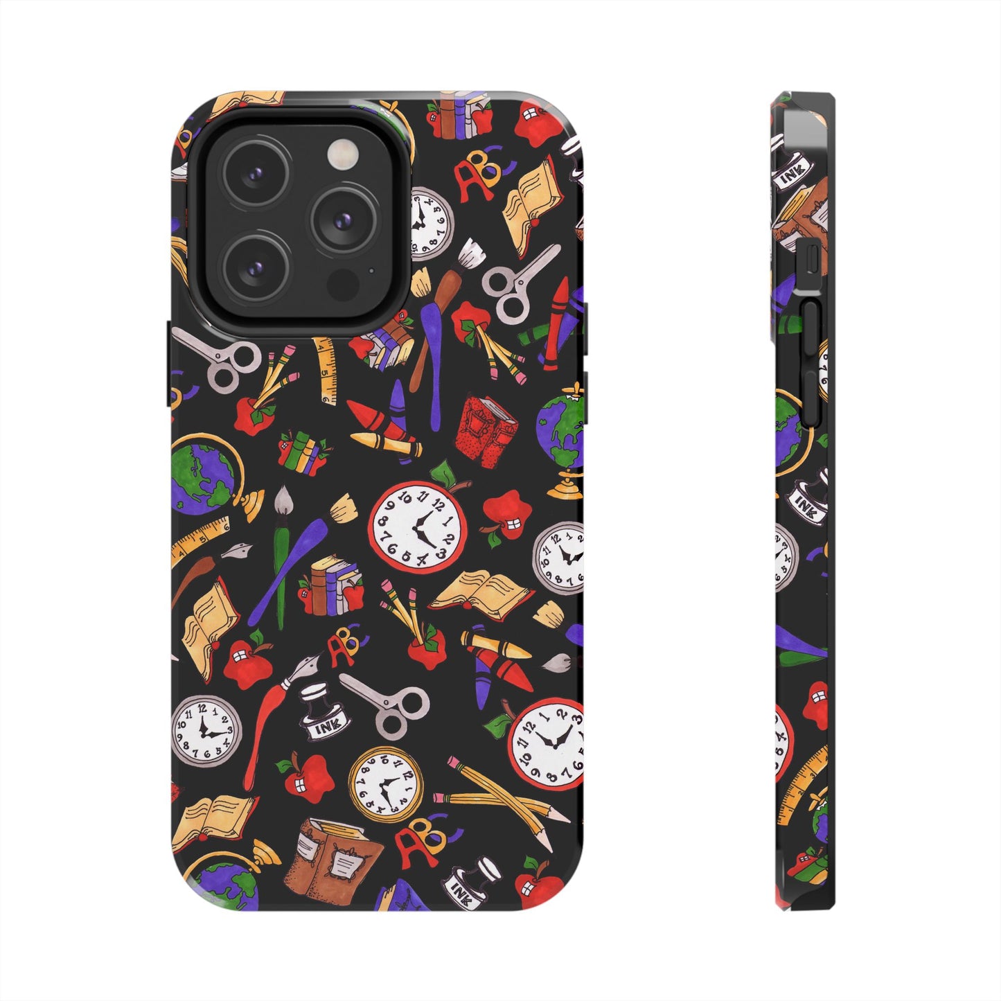 School Stuff Black Phone Case