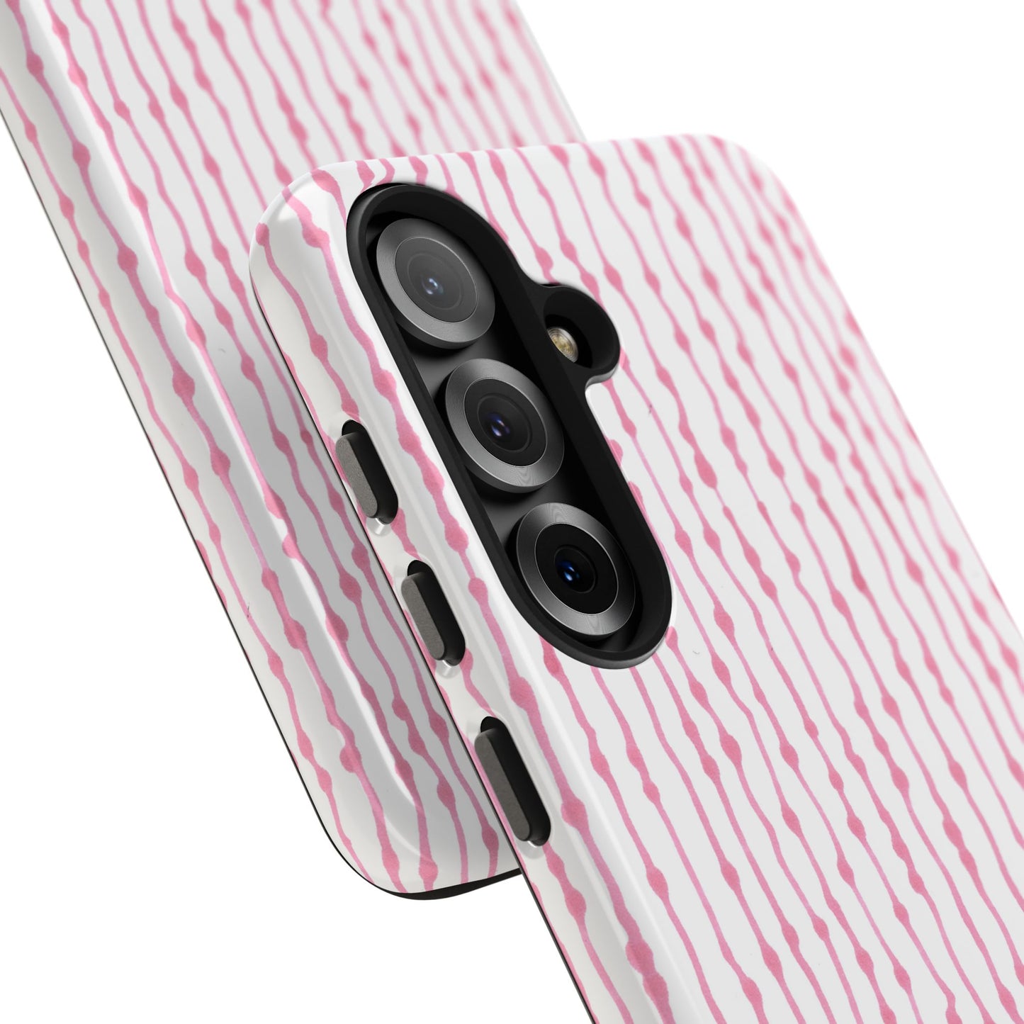 Faux Seersucker White / Pink Phone Case